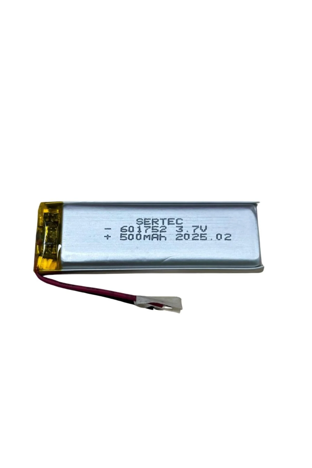 Sertec 601752 3.7v 500 Mah Li-polymer Pil (devreli/1.5a)