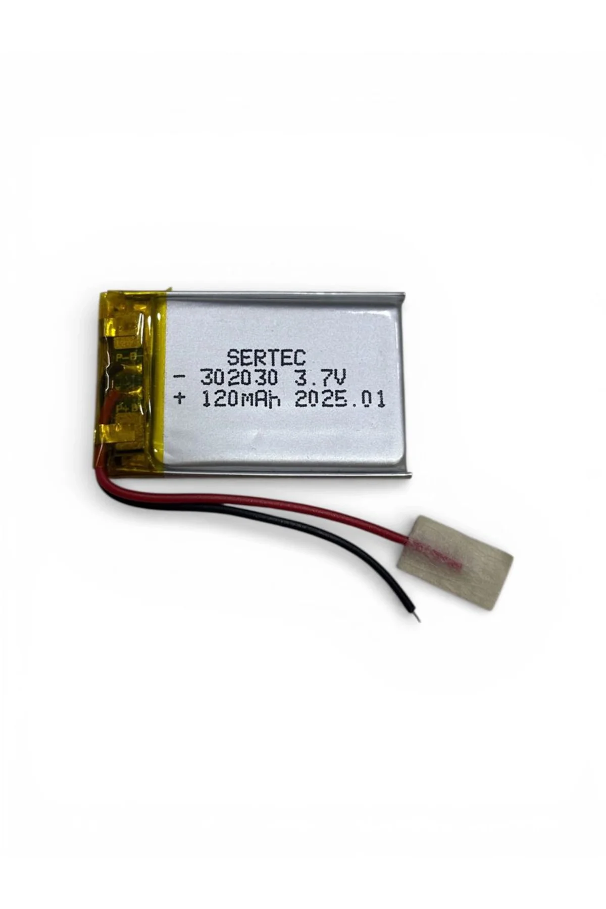 Sertec 302030 3.7v 120 Mah Li-polymer Pil (devreli/1.5a)