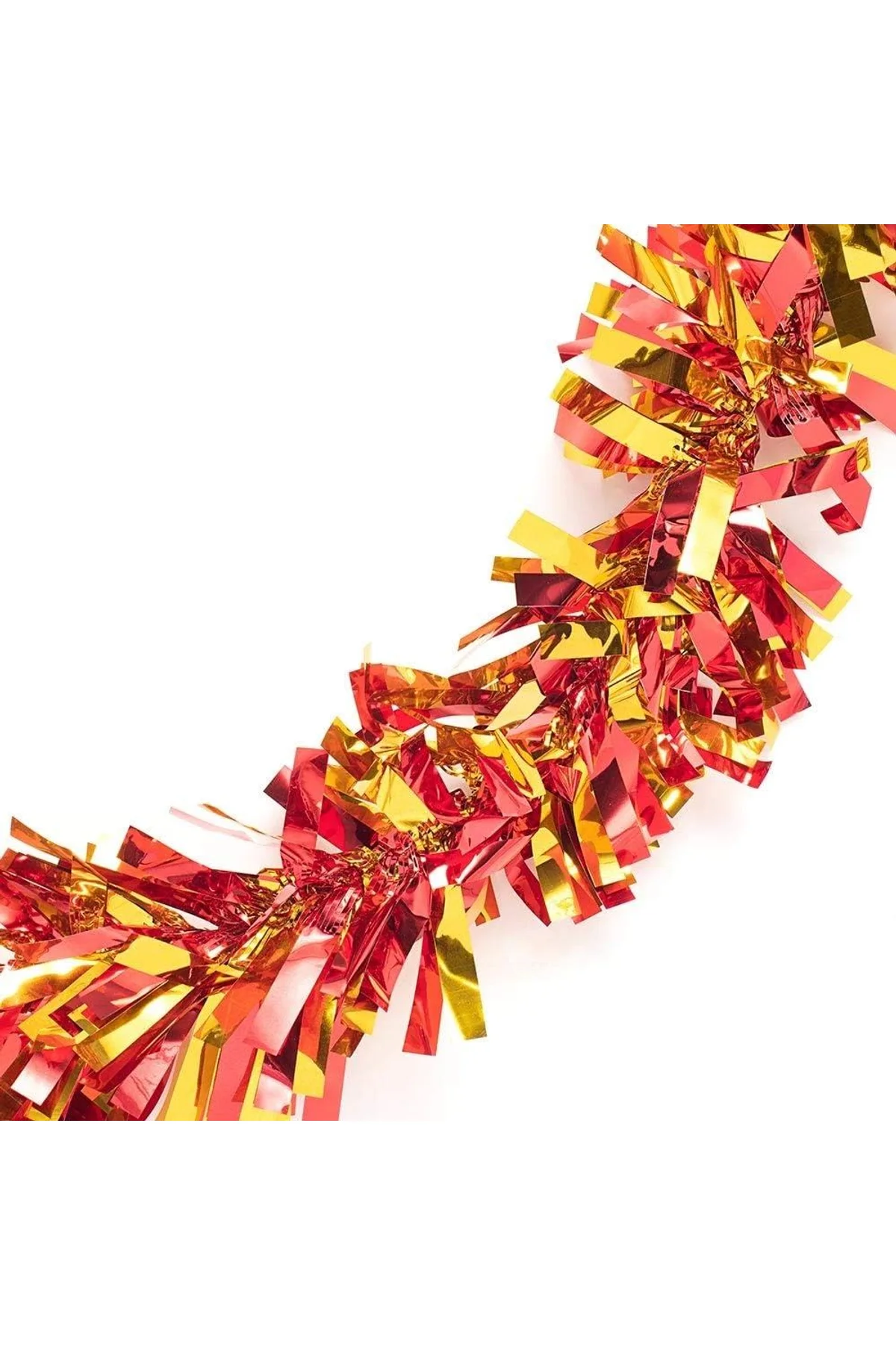 Kırmızı Altın Renk 4 Cm Genişlik Garland Çift Renk Sim Süs 180 Cm - Just Cheap Store Görsel 2