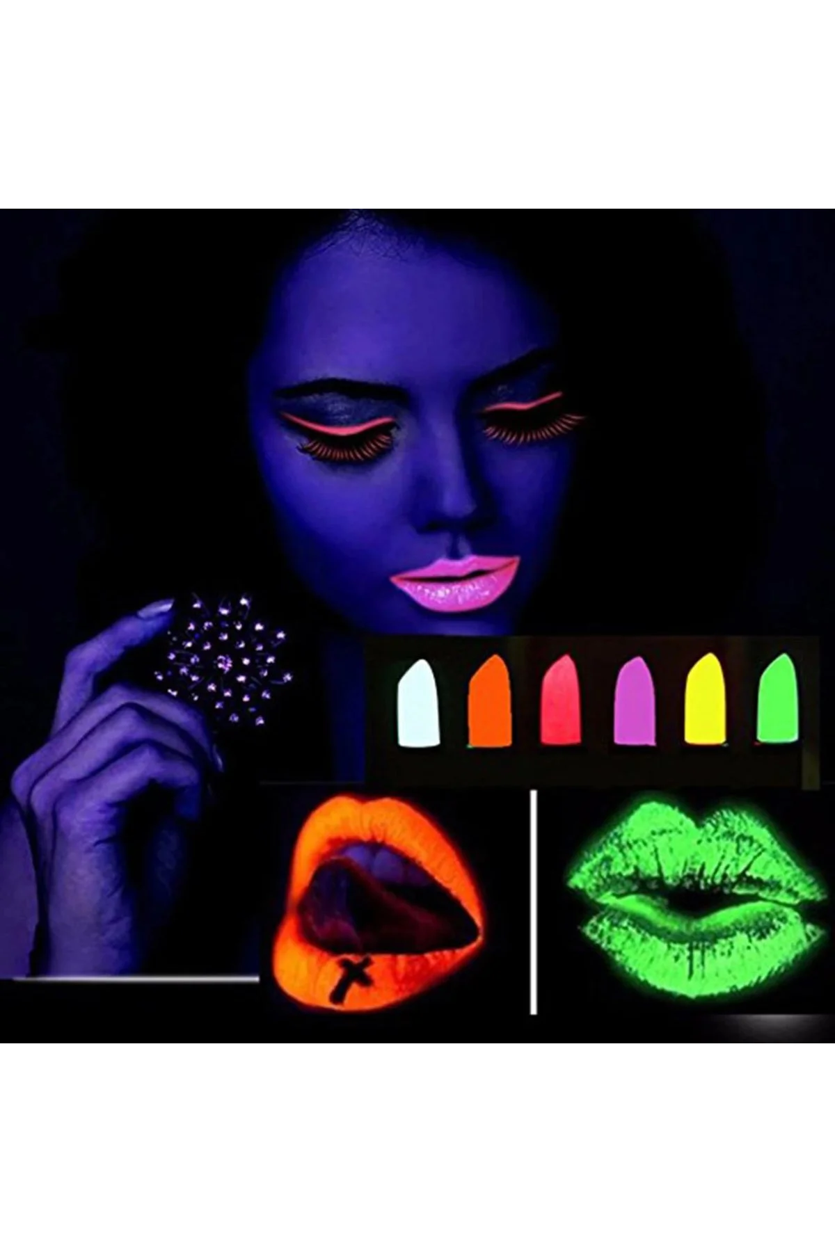 Glowpaint 6’lı Neon Boya – Uv Işıkta Parlayan Makyaj Seti - Just Cheap Store Görsel 3