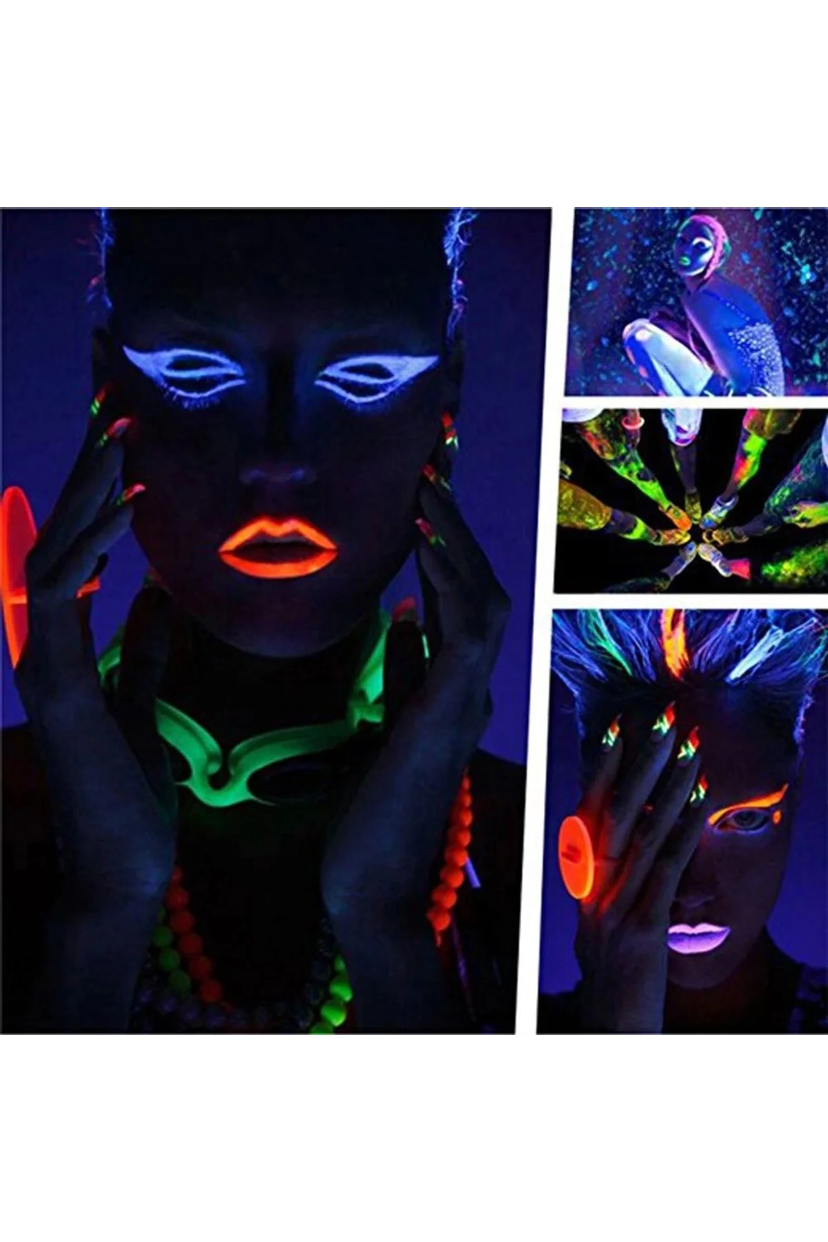 Glowpaint 6’lı Neon Boya – Uv Işıkta Parlayan Makyaj Seti - Just Cheap Store Görsel 2