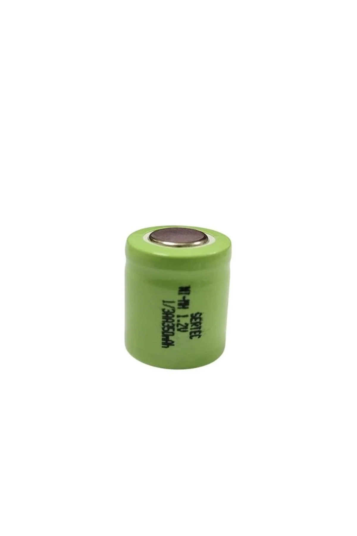 Sertec - 1.2v 350 Mah - 1/3aa - Ni-mh Şarjlı Pil - (başsız / Flat Head)