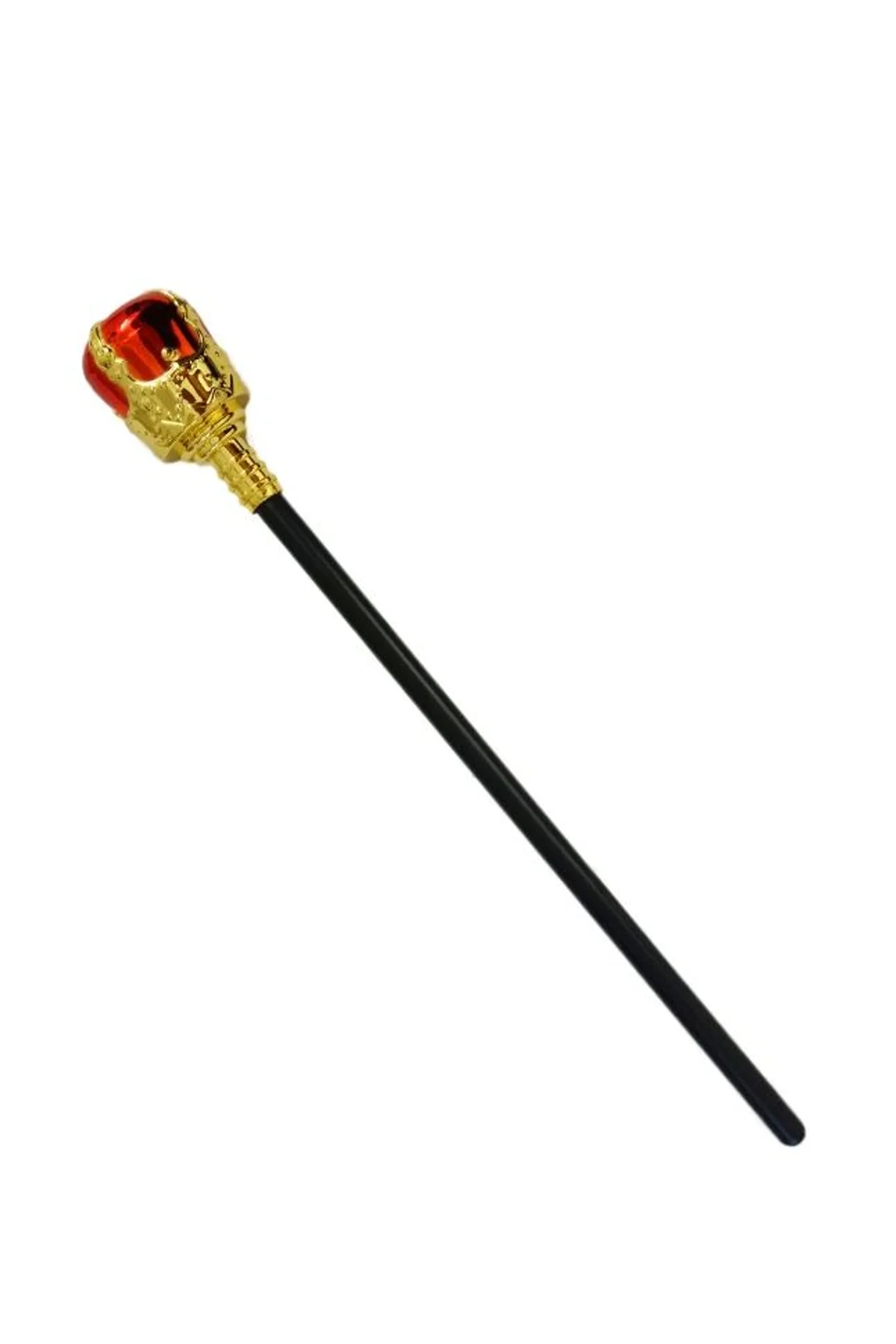 Kırmızı Topuzlu Kral Asası Kraliyet Asası 40 Cm - Just Cheap Store Görsel 3