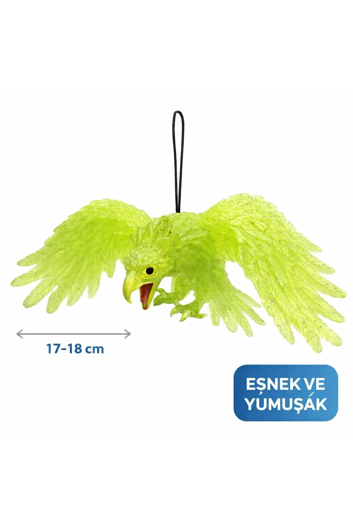 Asılabilir Lateks Kartal Dekor Süsü Yeşil 17-18 Cm
