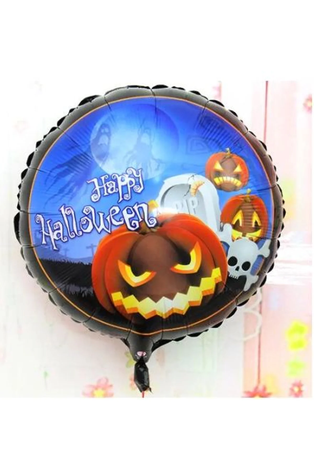 Happy Halloween Balkabağı Folyo Balon 18 İnç - Just Cheap Store Görsel 2