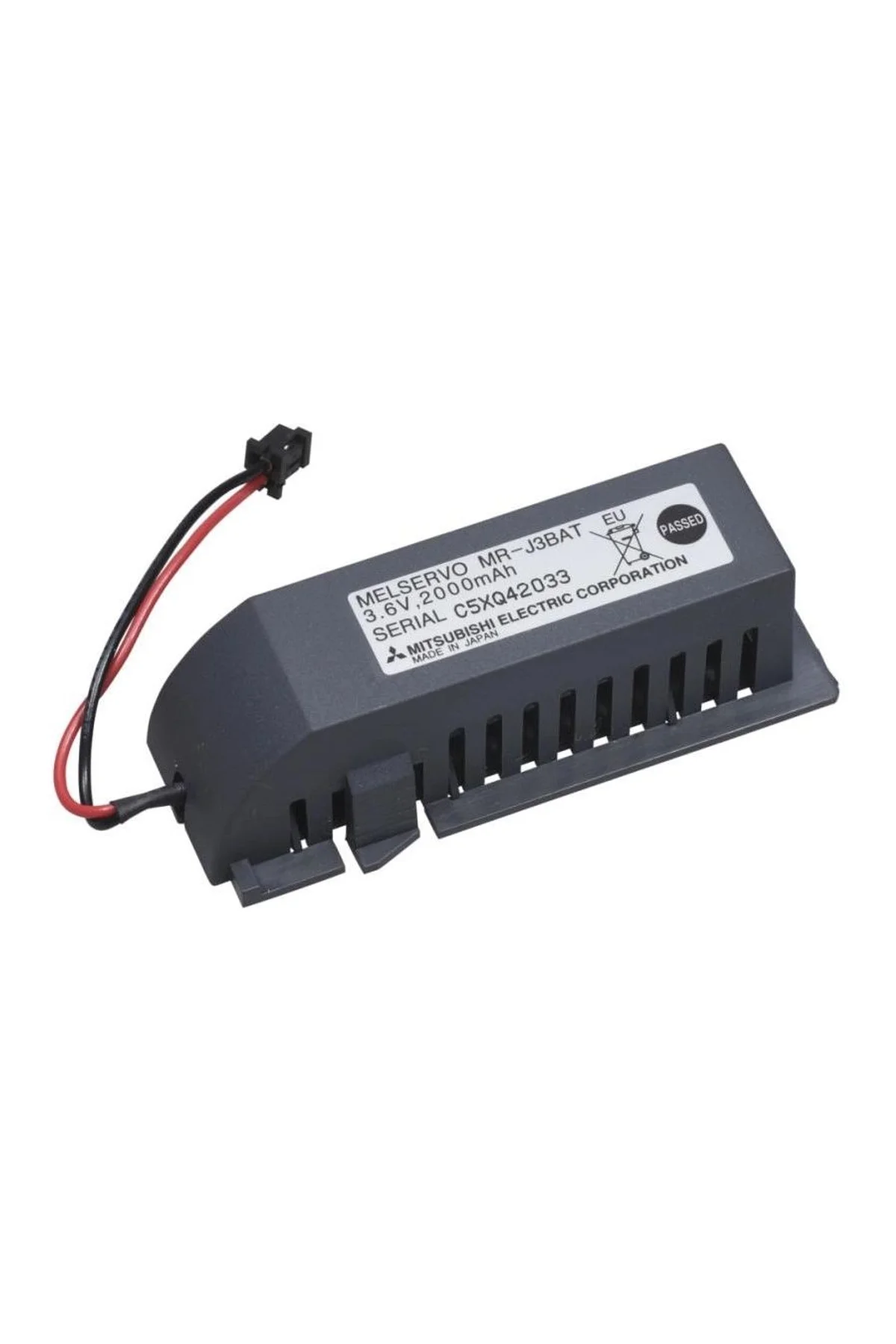 Mitsubishi Mr-j3bat 3.6v Lithium Pil Siyah Soketli Kasalı