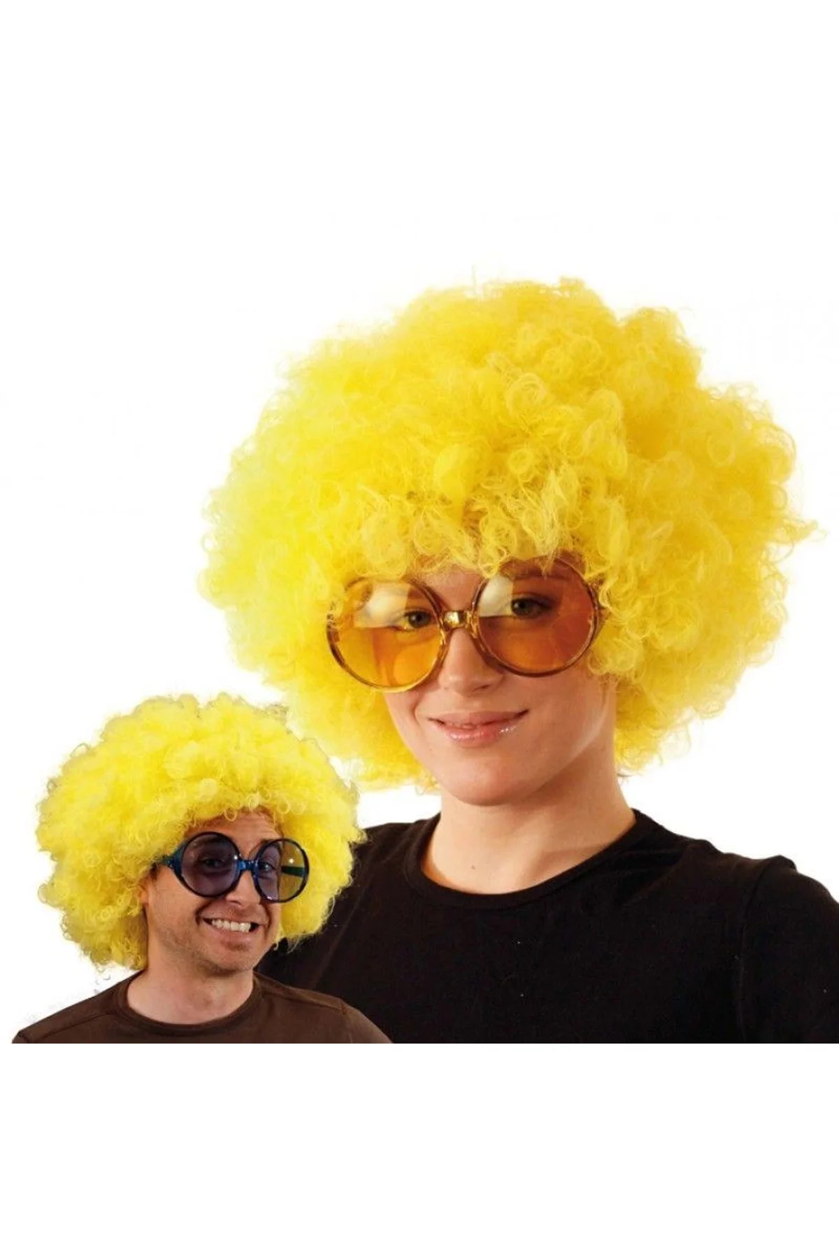 Sarı Renk Kıvırcık Afro Bonus Peruk - Just Cheap Store Görsel 3