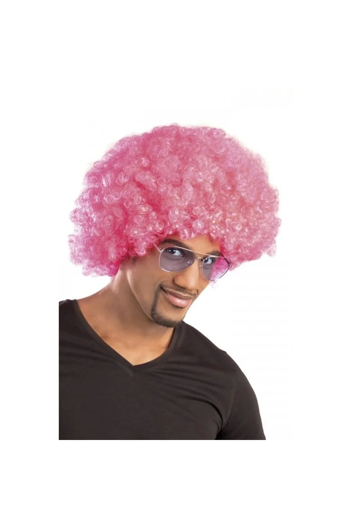 Pembe Renk Kıvırcık Afro Bonus Peruk - Just Cheap Store Görsel 2