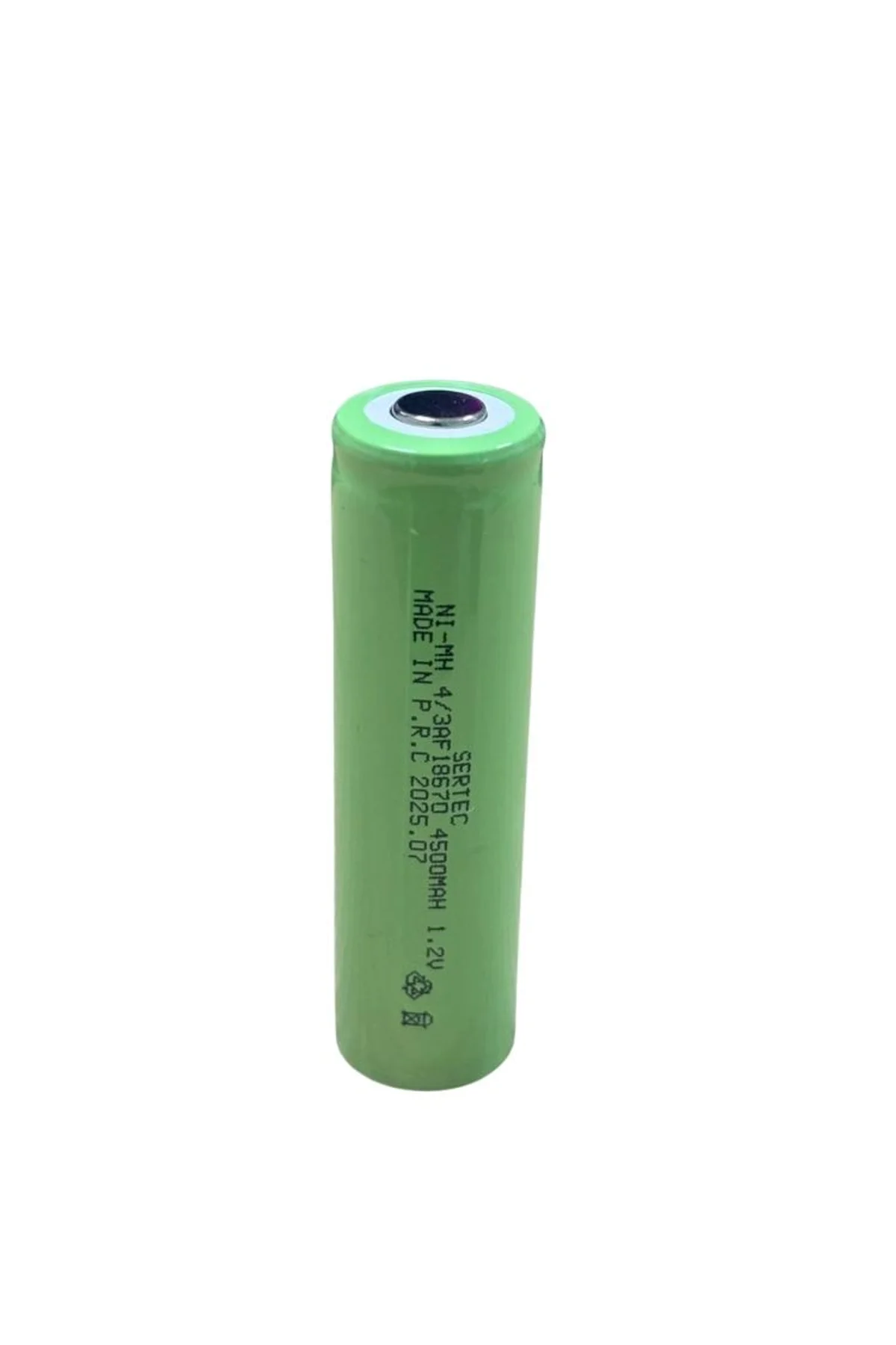 Sertec - 1.2v 4500 Mah - 4/3af - Ni-mh Şarjlı Pil - (başsız / Flat Head)
