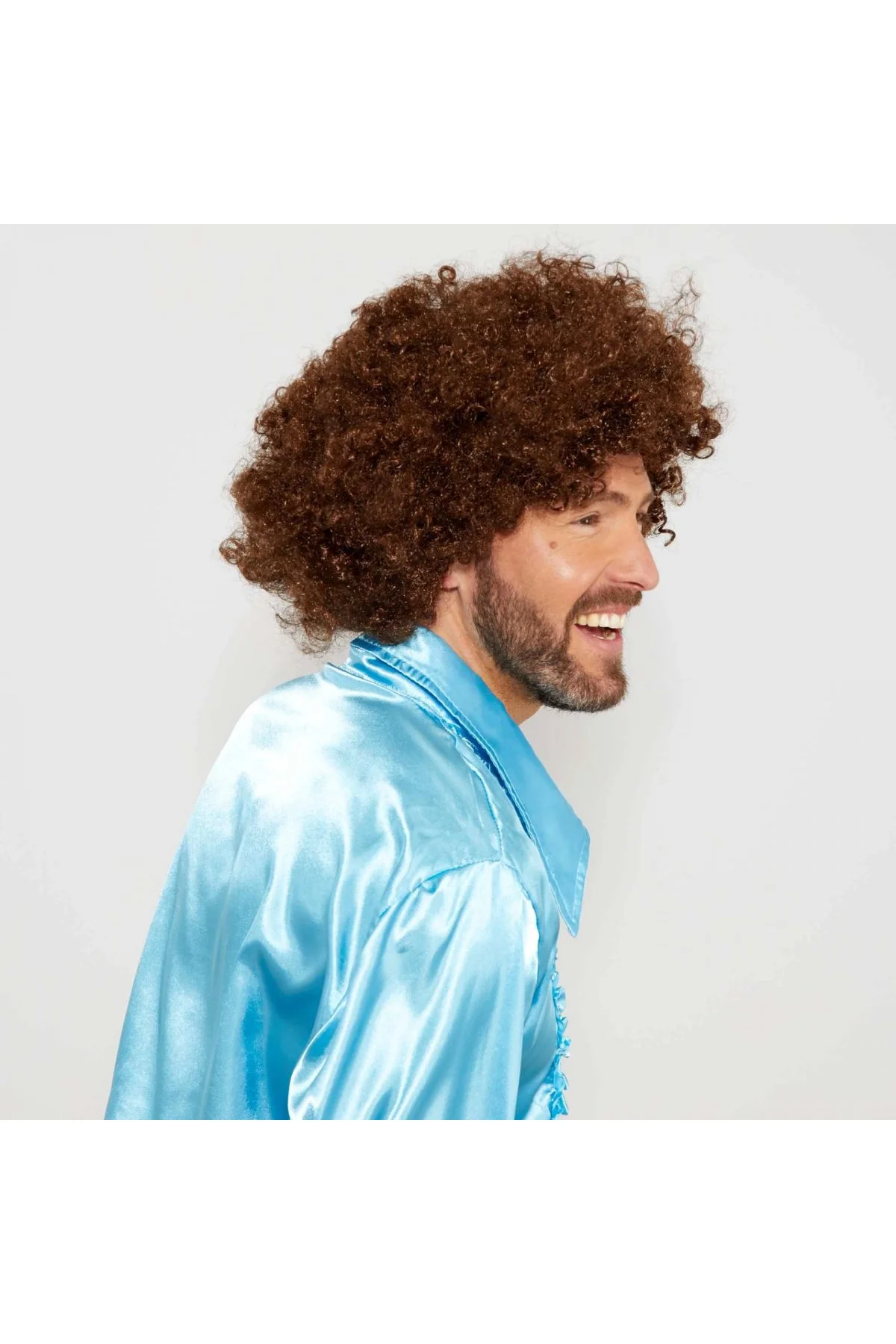 Kahve Renk Kıvırcık Afro Bonus Peruk - Just Cheap Store Görsel 3
