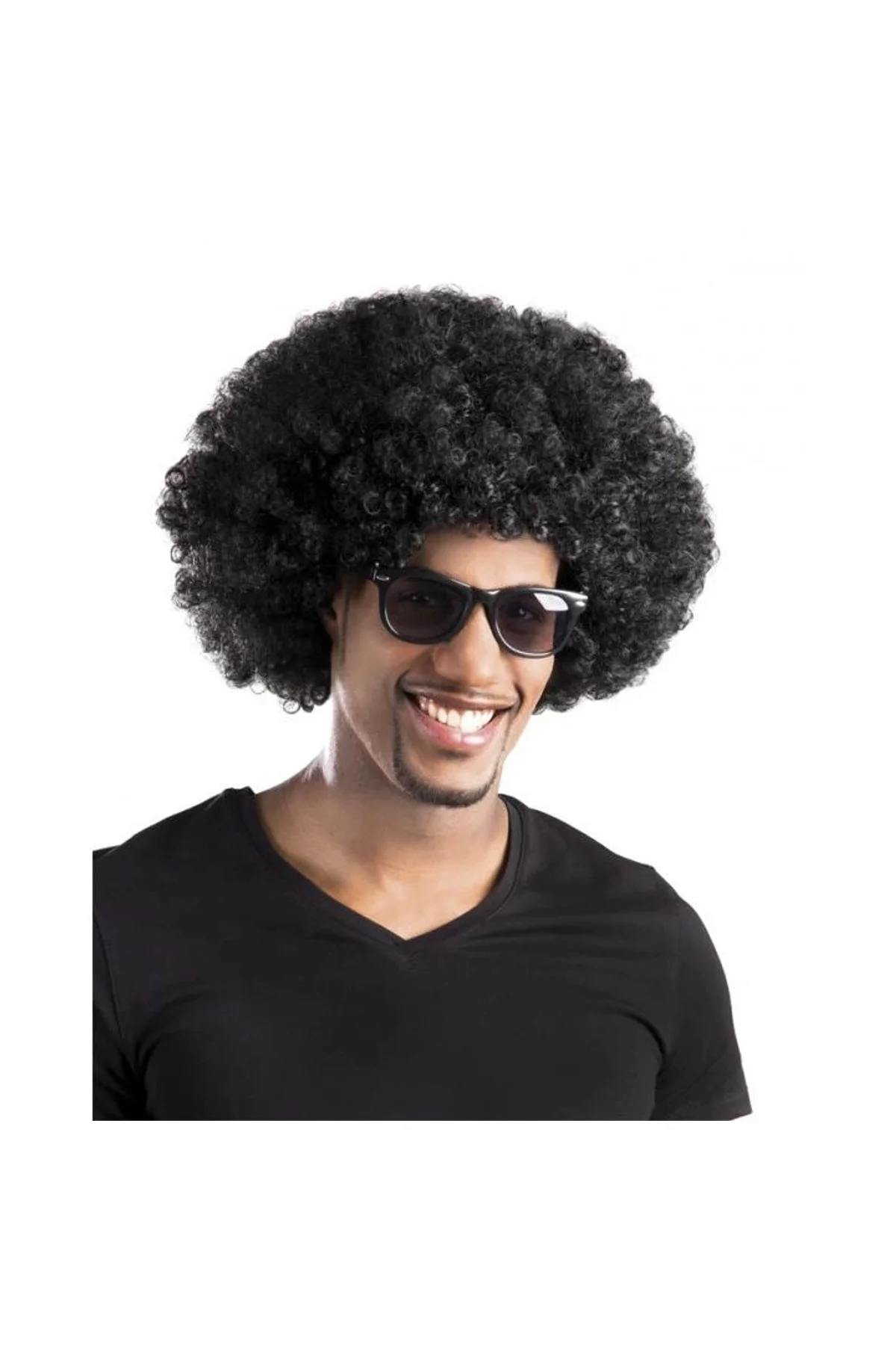Siyah Renk Kıvırcık Afro Bonus Peruk Parti Peruğu - Just Cheap Store Görsel 2