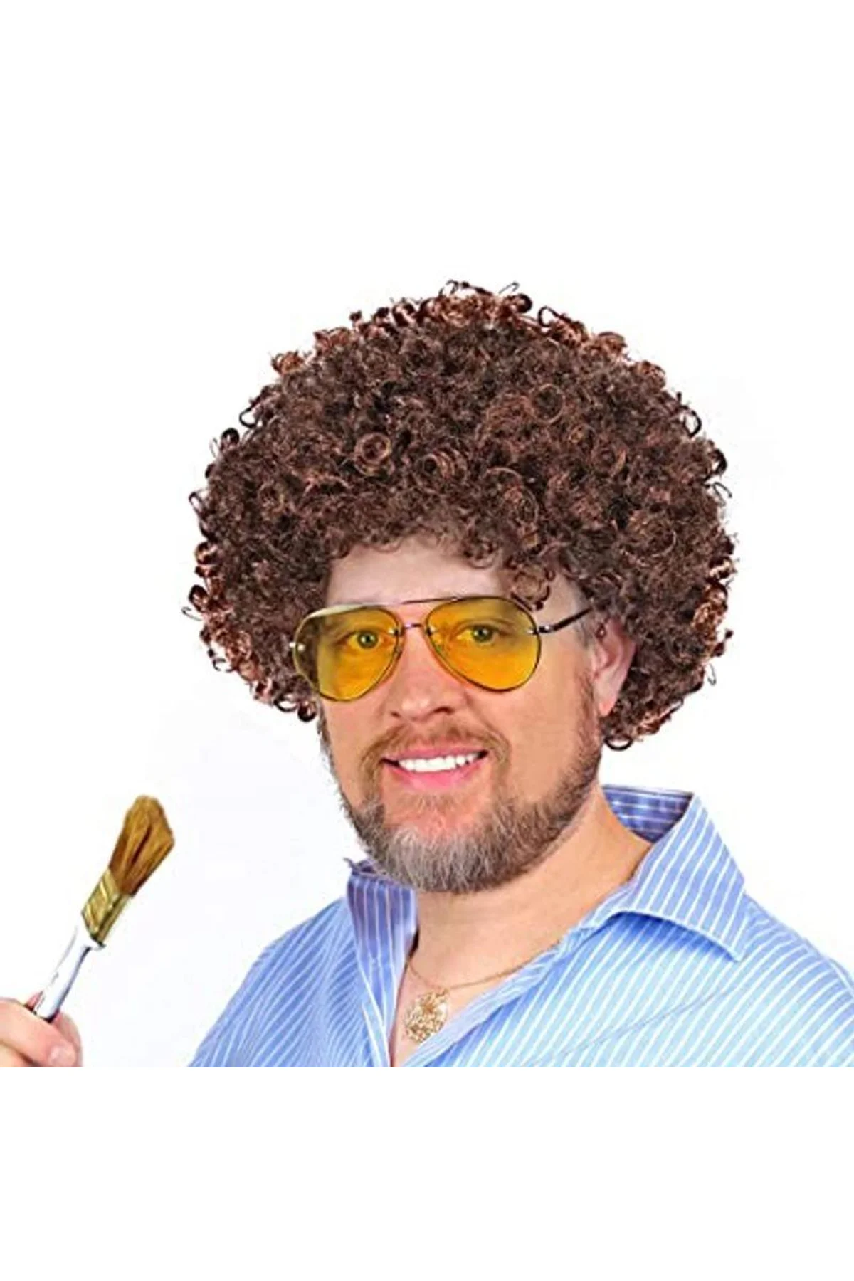 Bob Ross Bonus Peruk Kahverengi Renk 120 Gr