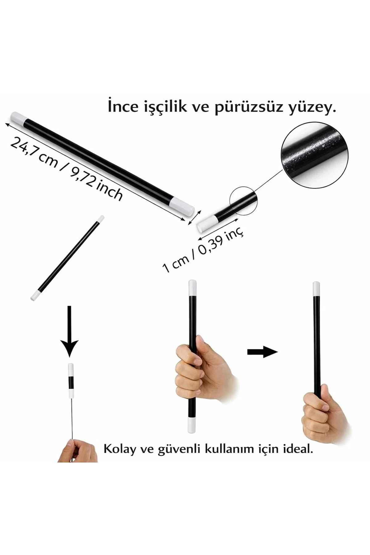 Hareket Eden Sihirli Değnek Çubuk 24 Cm - Just Cheap Store Görsel 5