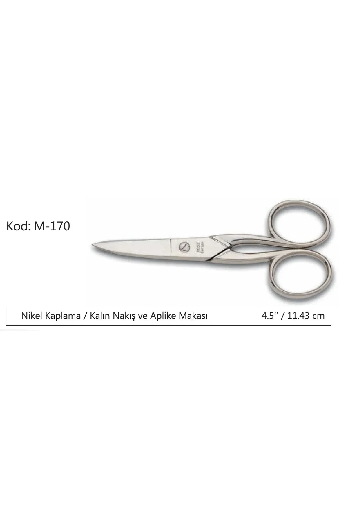 Europe Kalın Nakış Makası Süper Kalite No:4.5 11,43 Cm