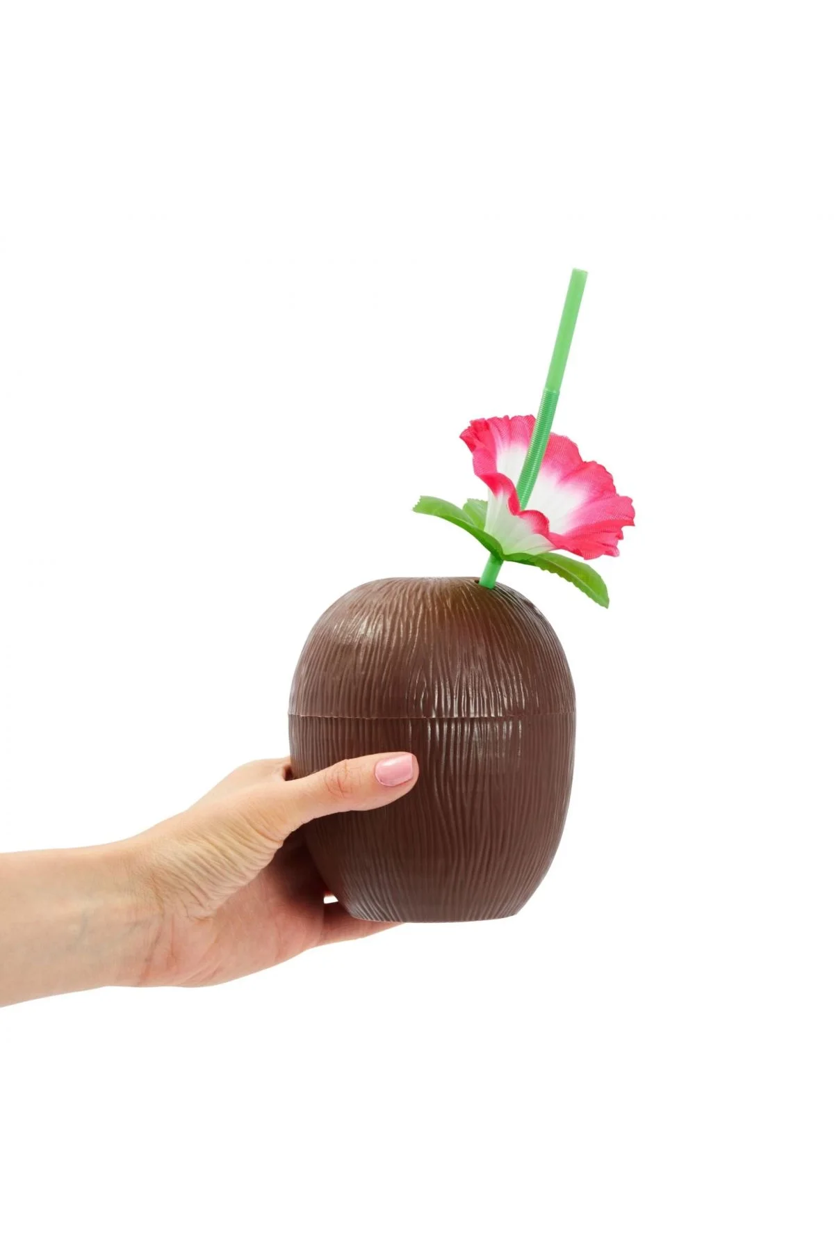 Hindistan Cevizi Hawaii Luau Aloha Pipetli İçecek Kabı Bardak 10x13 Cm 1 Adet - Just Cheap Store Görsel 2