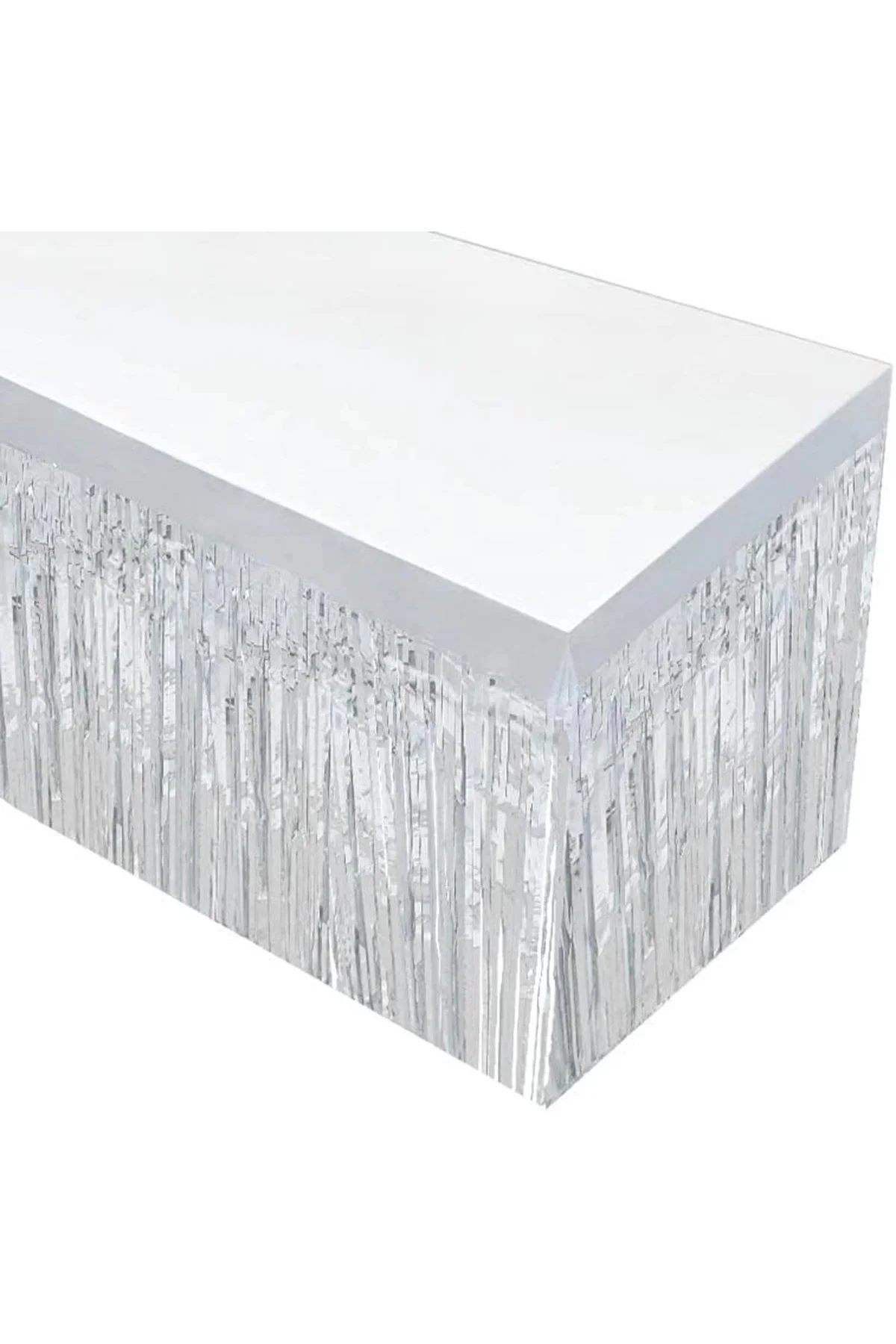 Gümüş Metalize Masa Eteği 275x75 Cm – Kendinden Yapışkanlı - Just Cheap Store Görsel 3