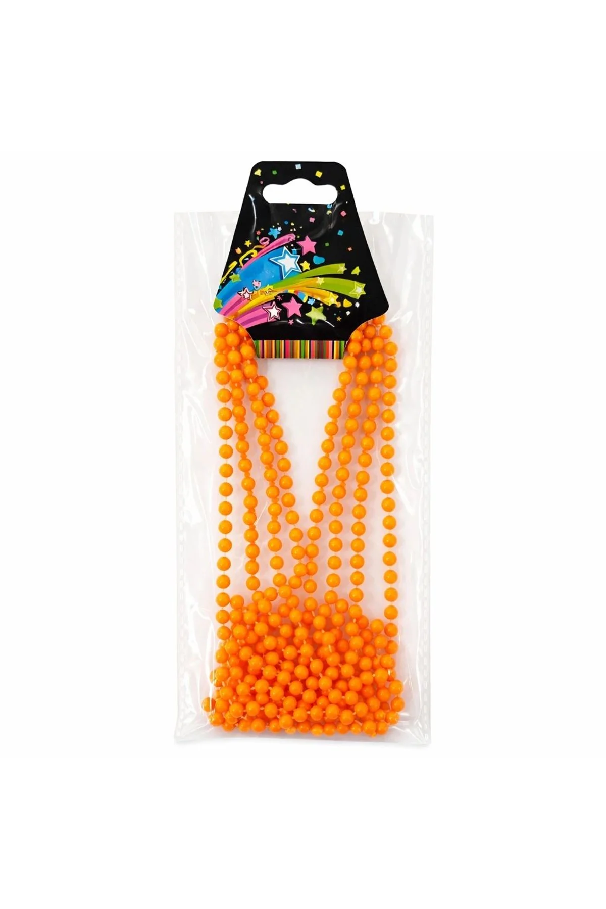 Neon Turuncu Boncuk Kolye 80 Cm – Retro 80’ler 90’lar Parti Aksesuarı - Just Cheap Store Görsel 2