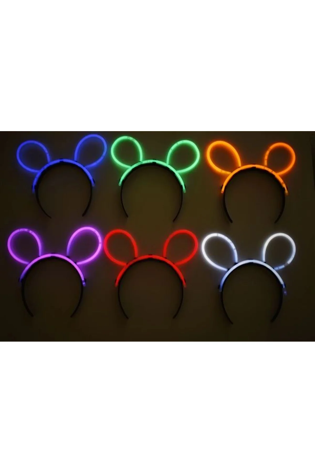 Glow Taç Fosforlu Taç Karışık Renk 12 Adet - Just Cheap Store Görsel 4