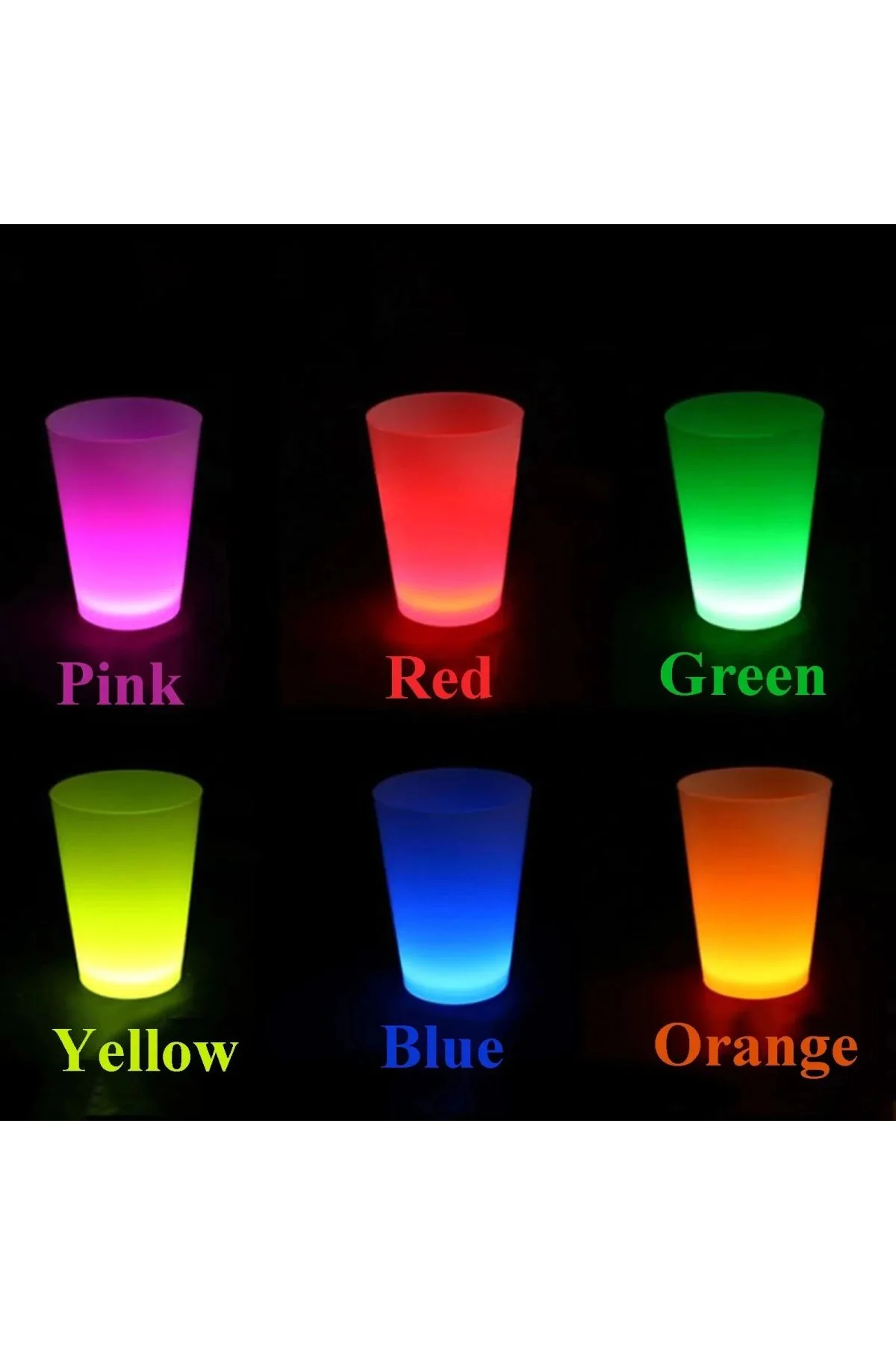 Glow Partisi Bardakları 6 Renk 6 Adet 1.5 Oz 4.5 X 6.5 Cm - Just Cheap Store Görsel 5