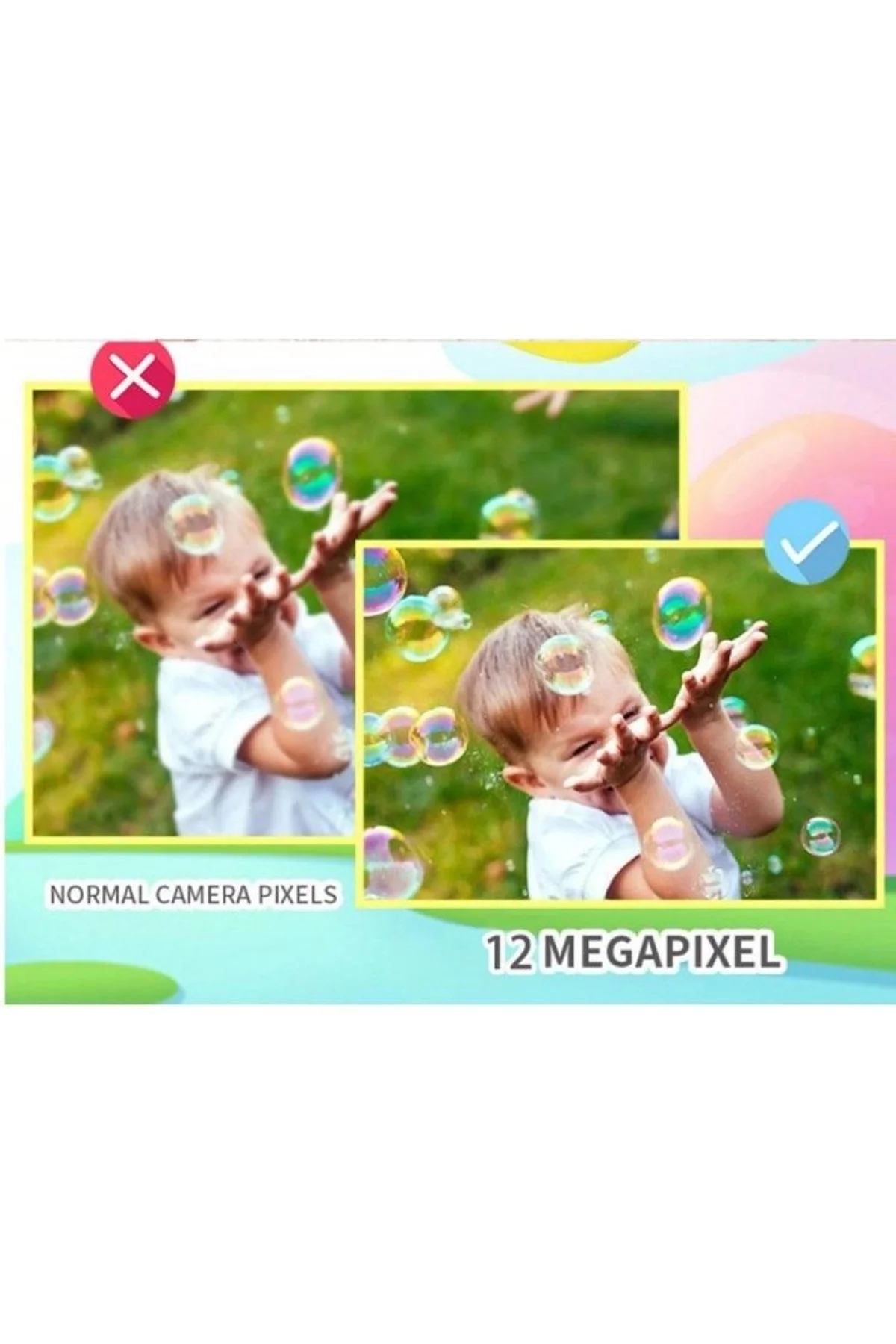 X900 Dijital Çocuk Fotoğraf Makinesi Selfie Kamera 3.5 İnç Dijital Çocuk Kamerası 1080p (mavi) - Just Cheap Store Görsel 4