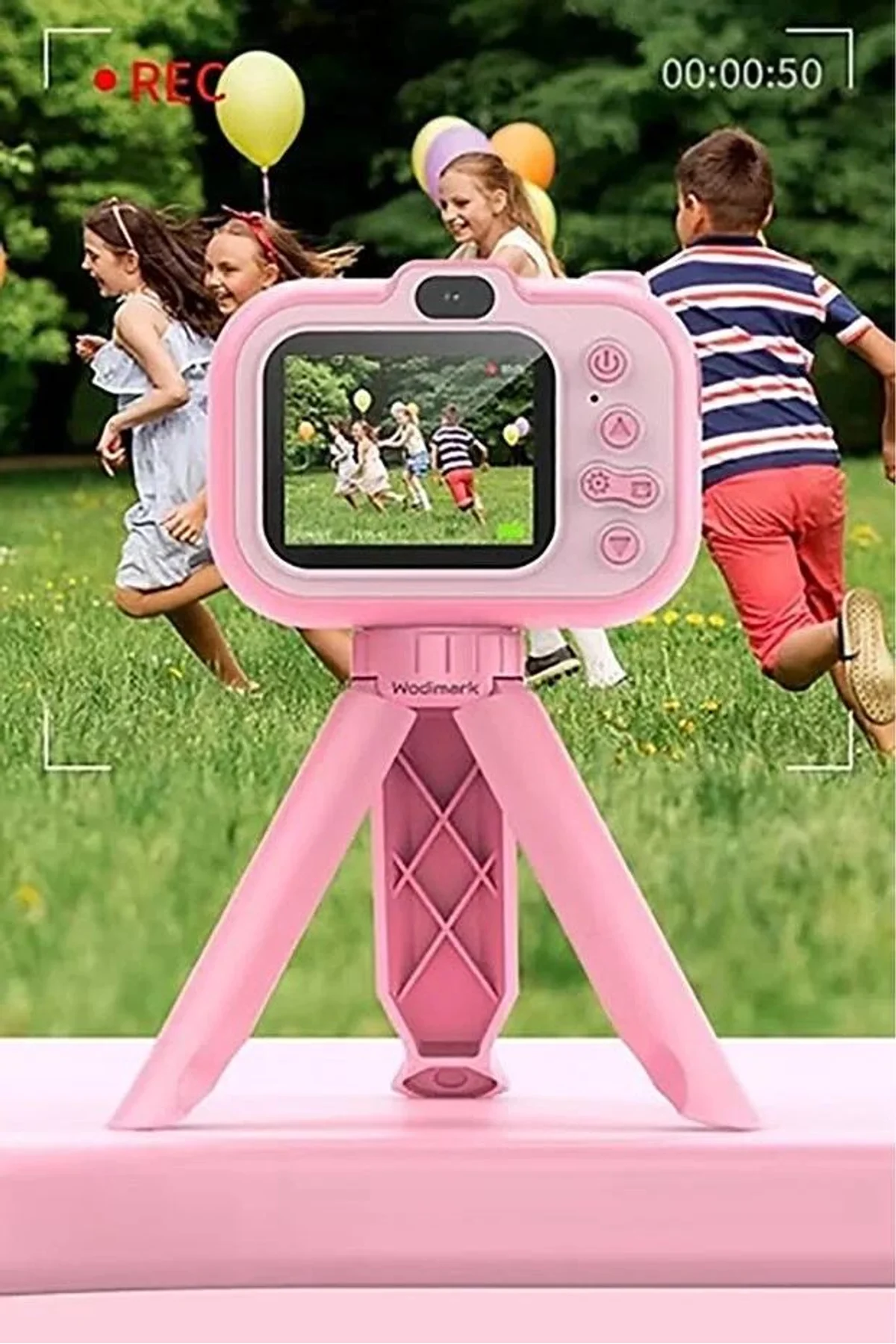 Dijital Fotoğraf Makinesi Çocuk Mini 1080p Hd Kamera Selfie Tripotlu Ön Arka Kamera - Just Cheap Store Görsel 4