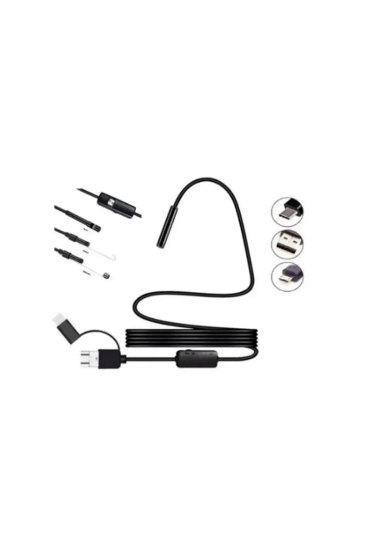 Endoskop Yılan Video Kamera Led’li 10 Metre 7 Mm Sert Kablo - Just Cheap Store Görsel 4
