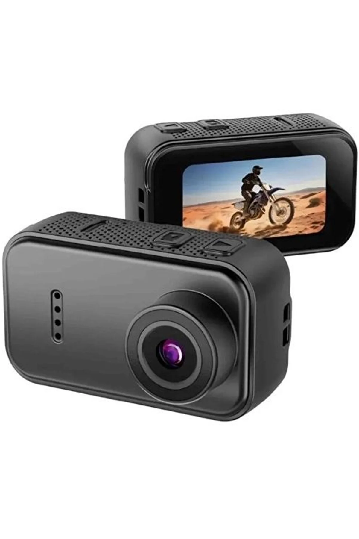 F2 2k 1080p Parmak Kamera 130° Geniş Açı Ips Ekranlı 25g Mini Taşınabilir Cep Kamerası Siyah