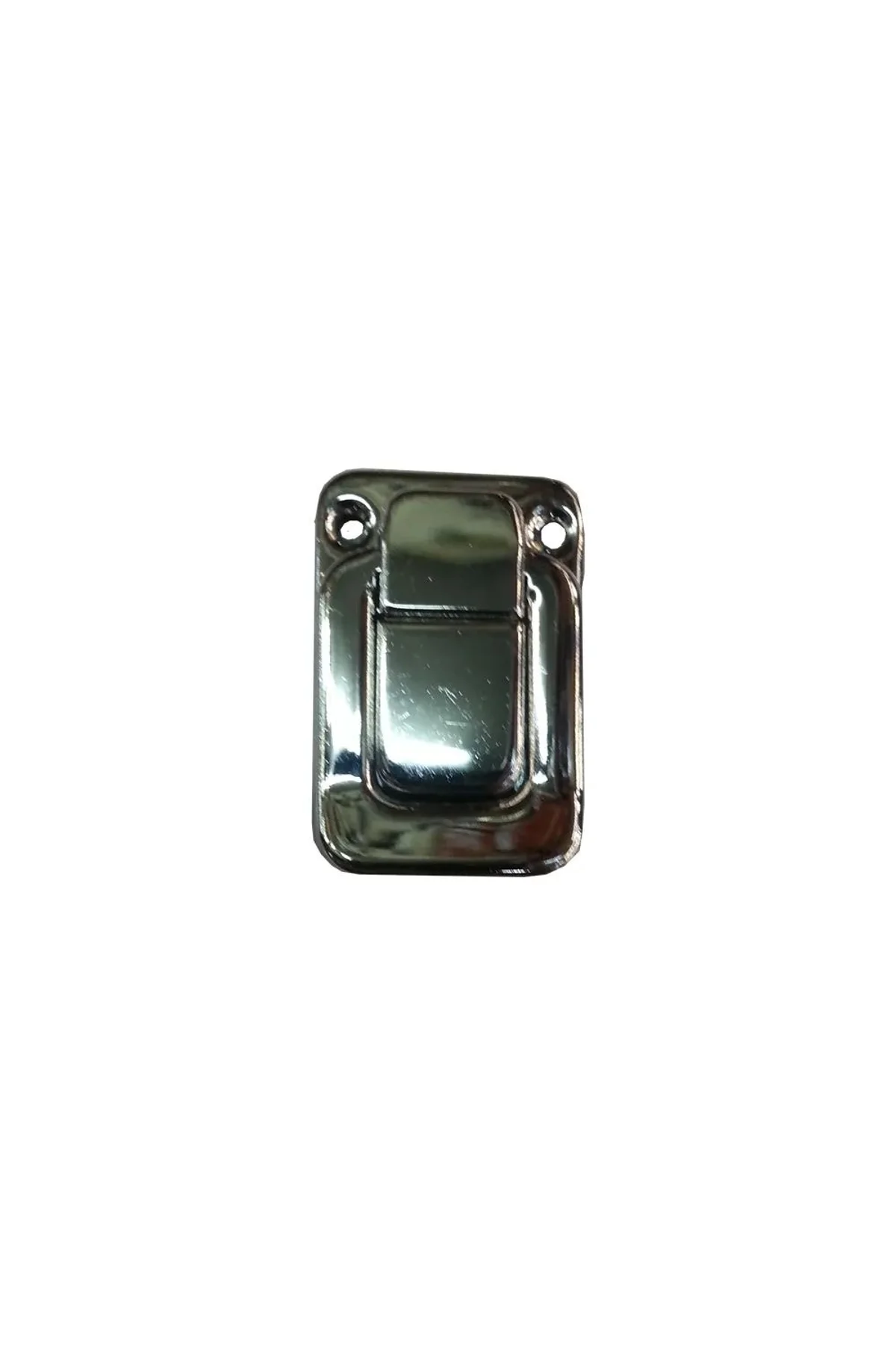 Yaylı Bavul Kilidi - 32x48mm, Nikel, 1 Adet