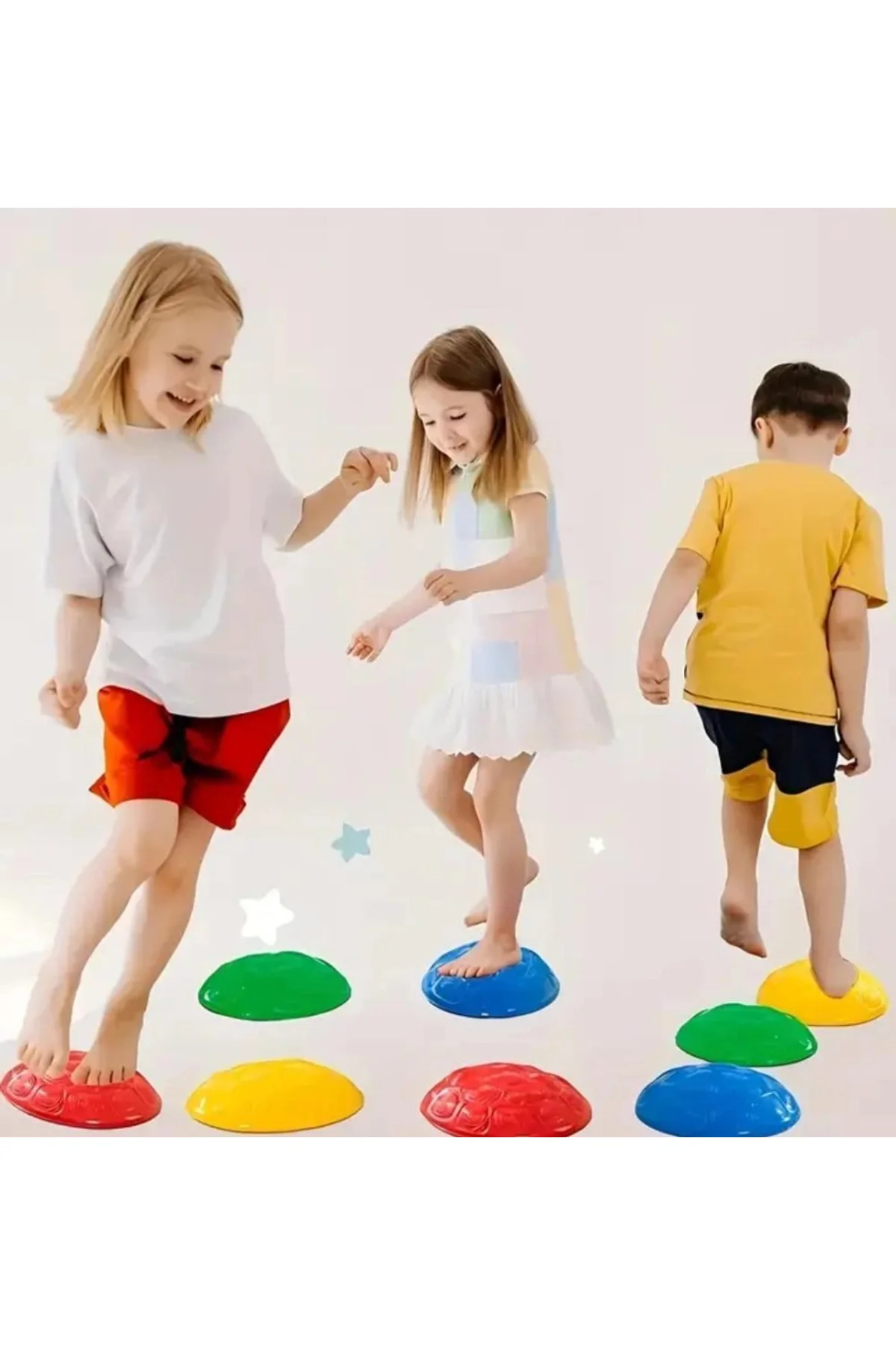 Çocuk Yarım Küre denge Ve Koordinasyon Adası 6 Lı Set