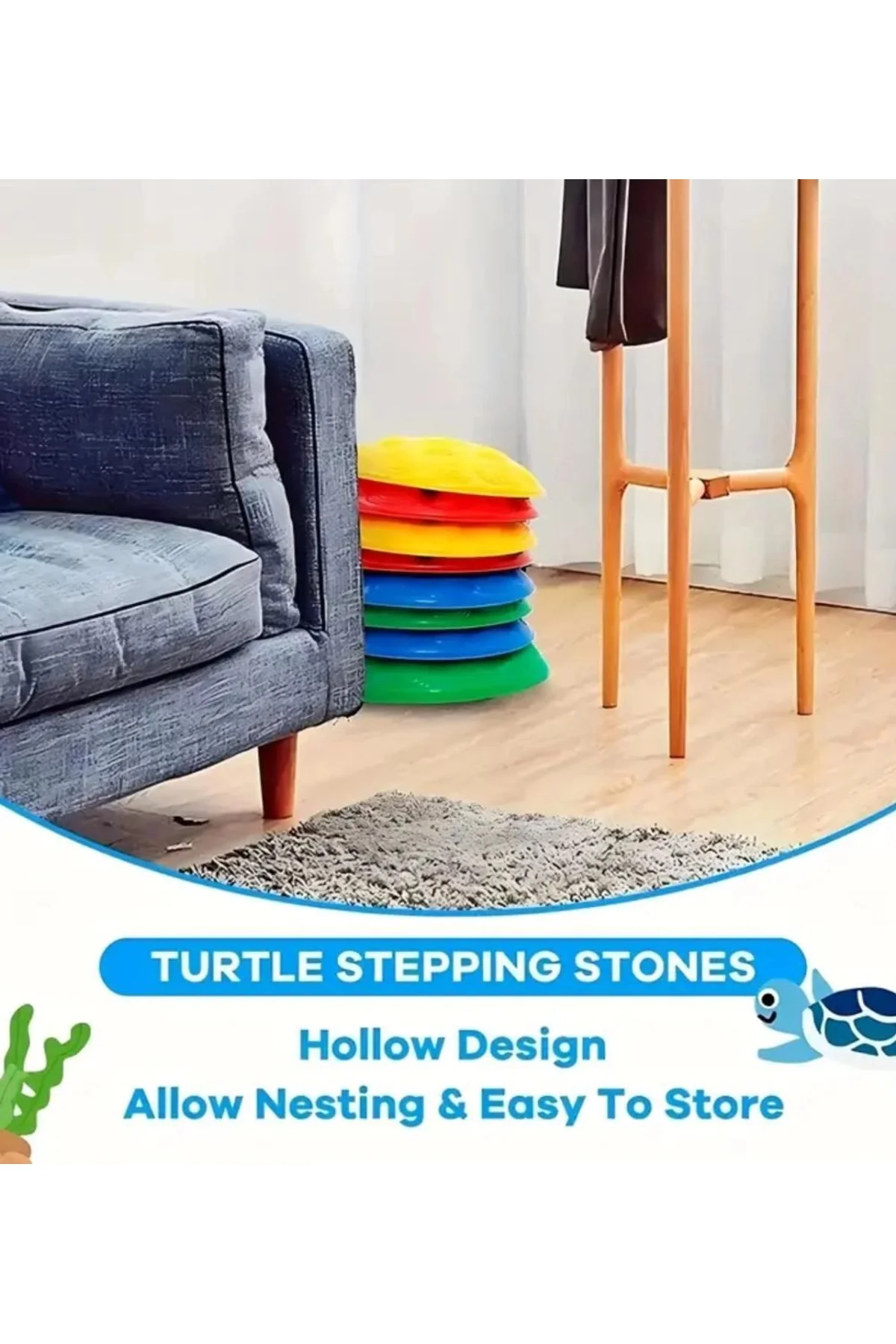 Çocuk Yarım Küre denge Ve Koordinasyon Adası 6 Lı Set - Just Cheap Store Görsel 2
