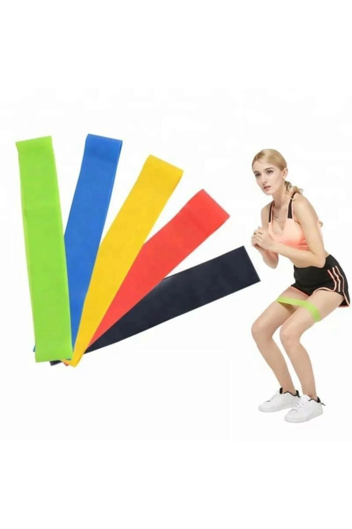 Pilates Squat Aerobik Direnç Lastiği 5 Li Paket - Just Cheap Store Görsel 2