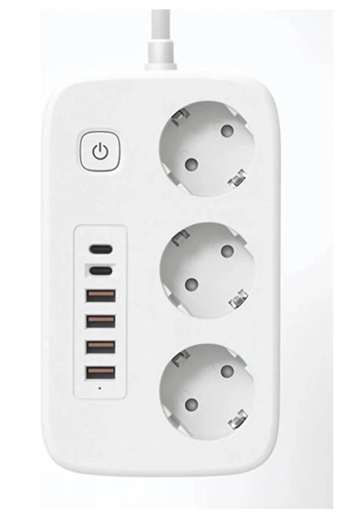 akım Korumalı Priz Ve Masaüstü Şarj İstasyonu Kablosuz 3 Priz ,4 Usb, 2 Type-c Girişli 2 Metre - Just Cheap Store Görsel 4