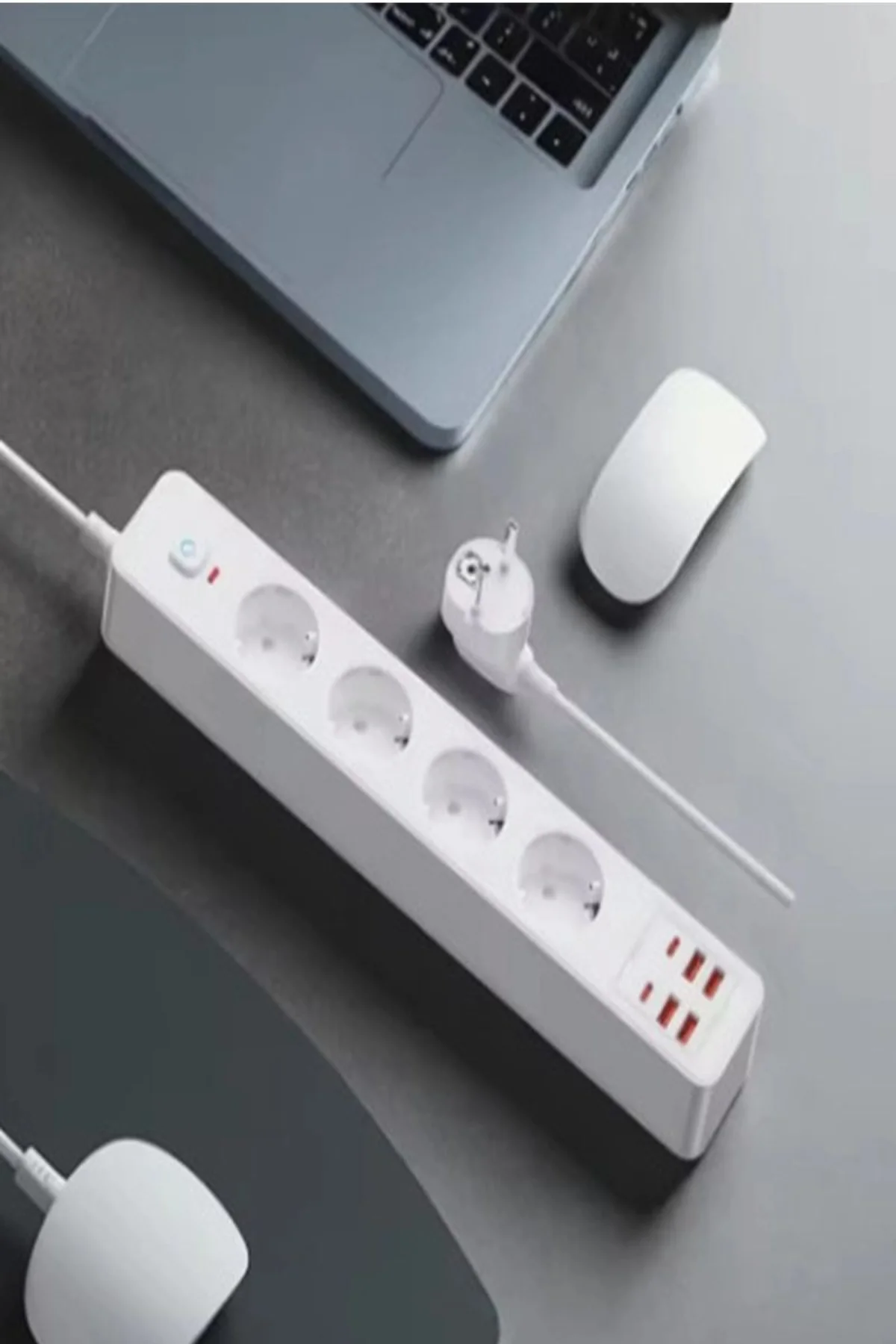 Termal Akım Korumalı 4’lü Priz 4x Usb 2x Type-c Çıkışlı Grup Priz Çoğaltıcı (3500w) - Just Cheap Store Görsel 3