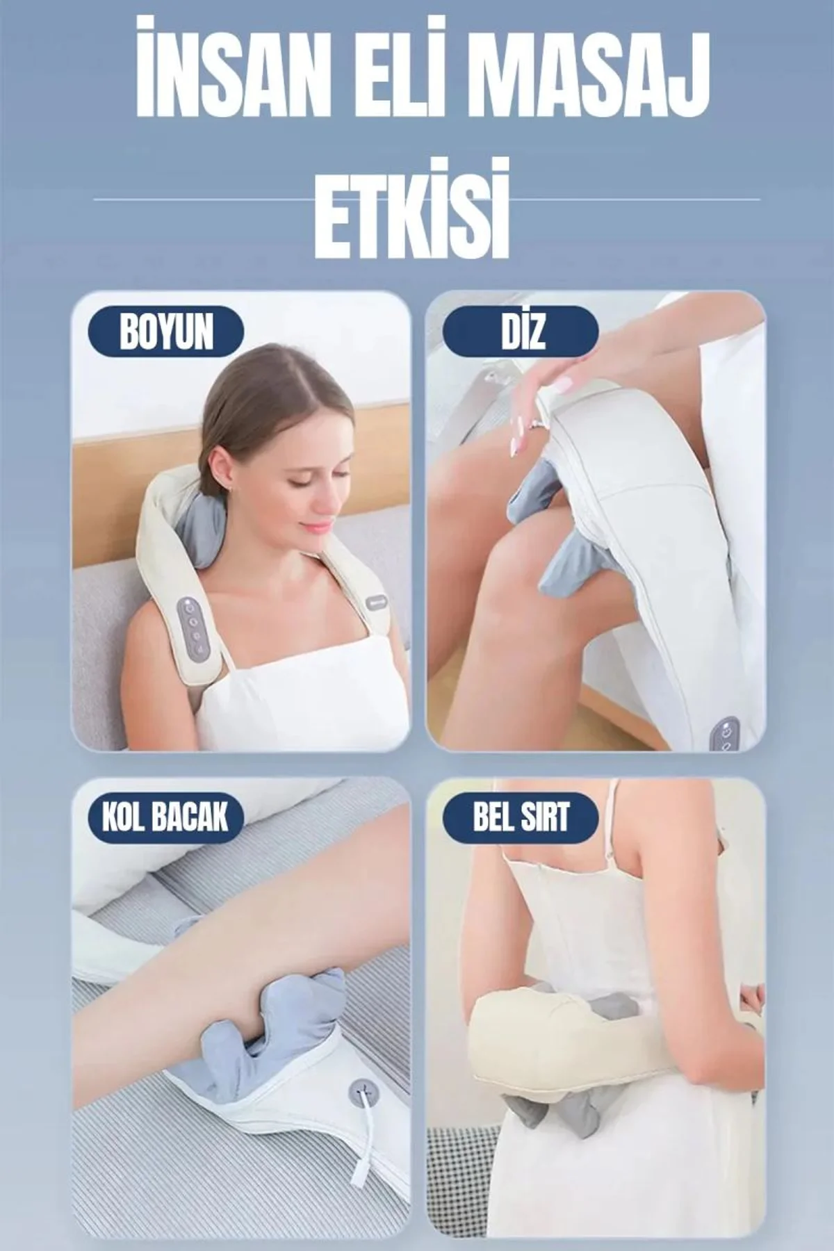 Şarjlı Ovmalı Isıtmalı Masaj Aleti Insan Eli Yoğurma Hissi - Just Cheap Store Görsel 5