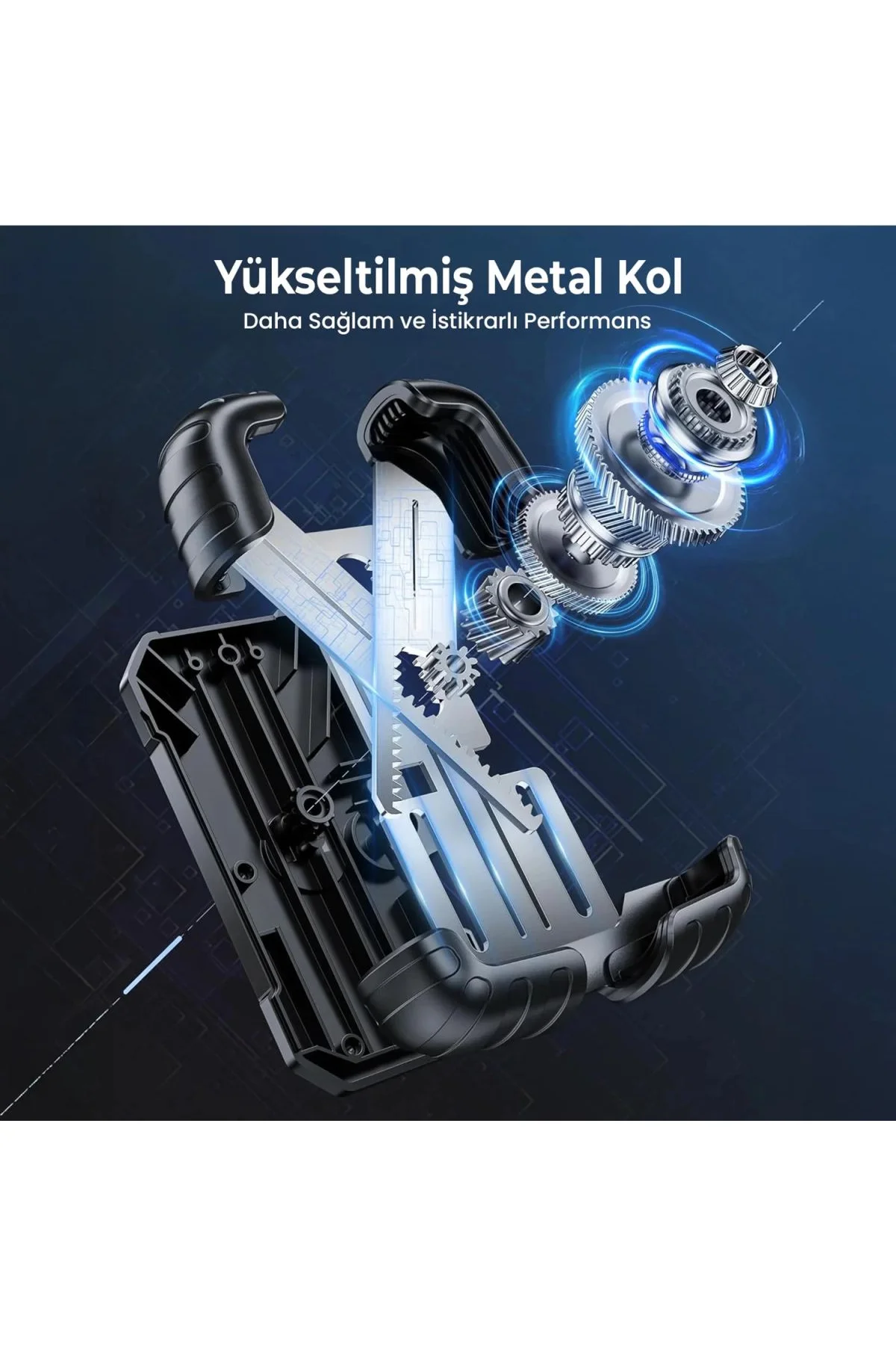360° Derece Ayarlanabilen Gidon Bağlantılı Bisiklet Motosiklet İçin Abs 4-7.8″ İnç Telefon Tutucu - Just Cheap Store Görsel 4
