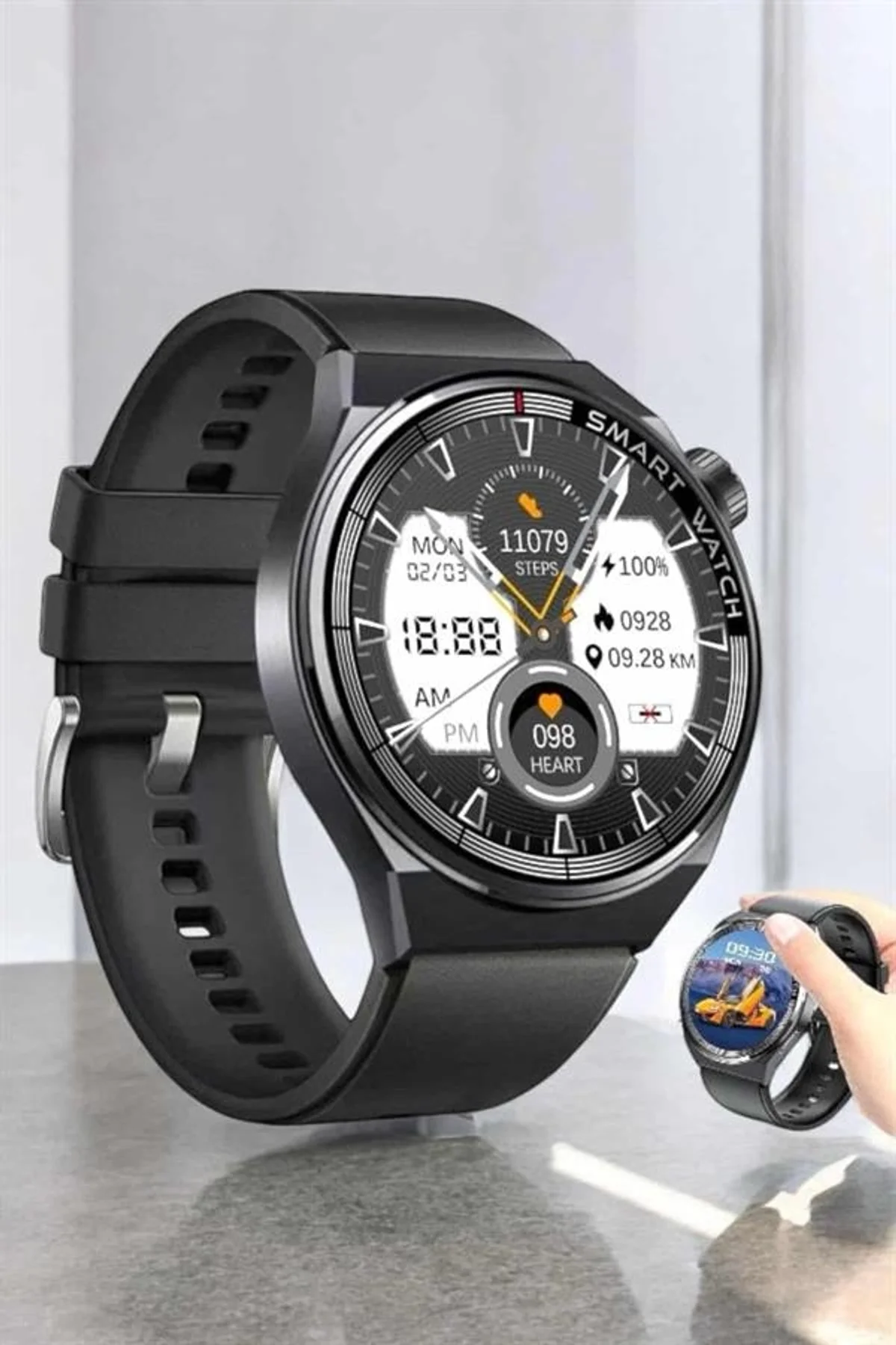 Akıllı Saat Uyku Ve Sağlık Takibi Bildirim Görme Arama Cevaplama - Just Cheap Store Görsel 3