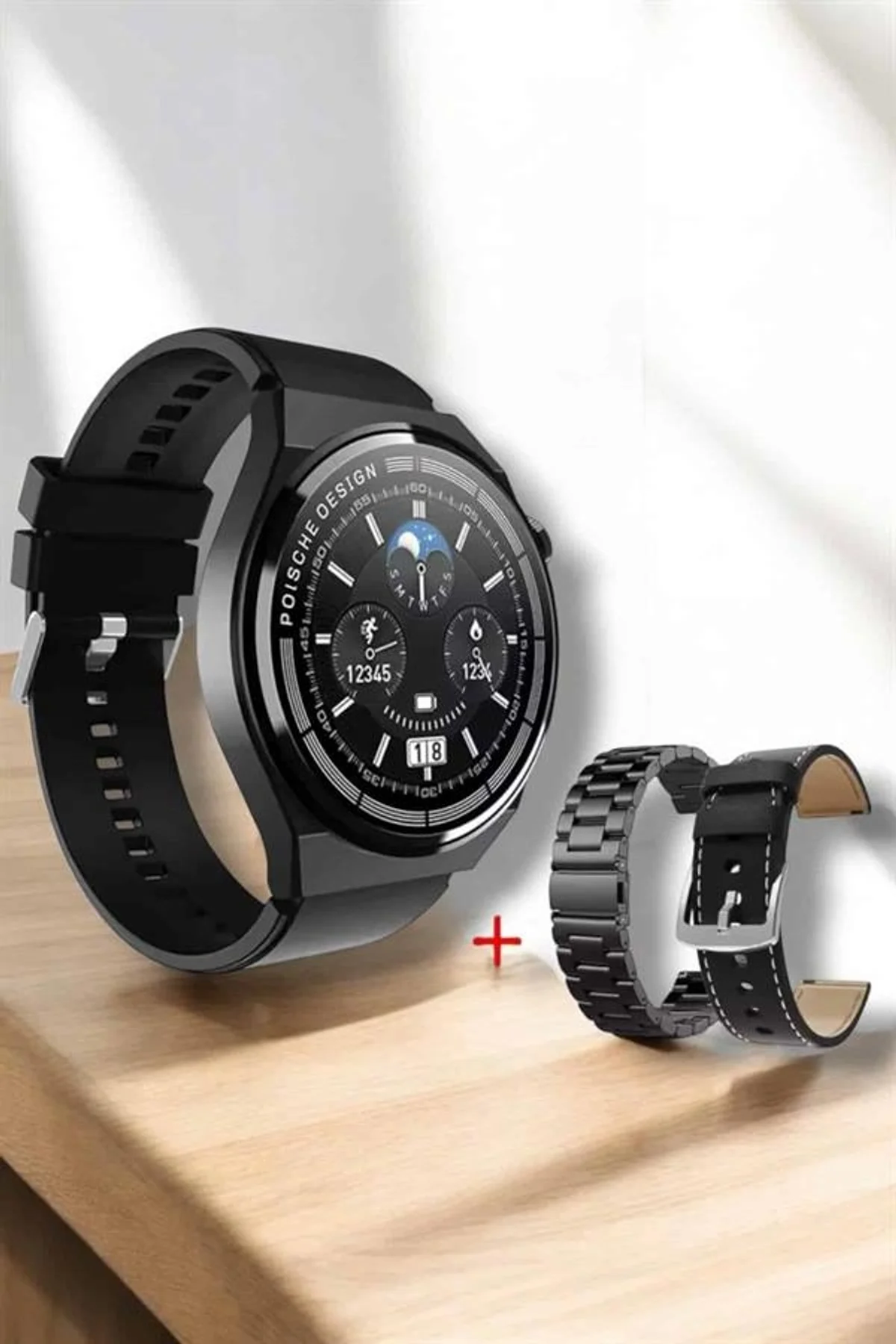 Akıllı Saat Sağlık Ve Fitness Takibi Bluetooth Bağlantılı Dokunmatik Ekran - Just Cheap Store Görsel 5