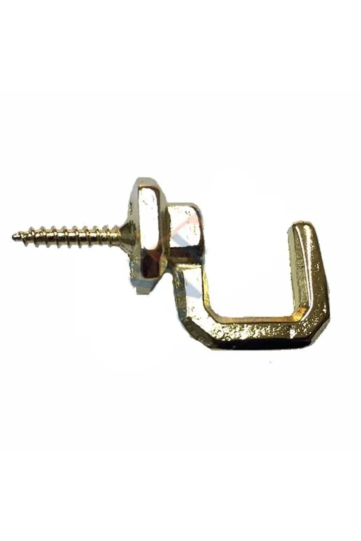 Vidalı Kanca, Askı Büyük - 15x23mm, Sarı - 1 Adet