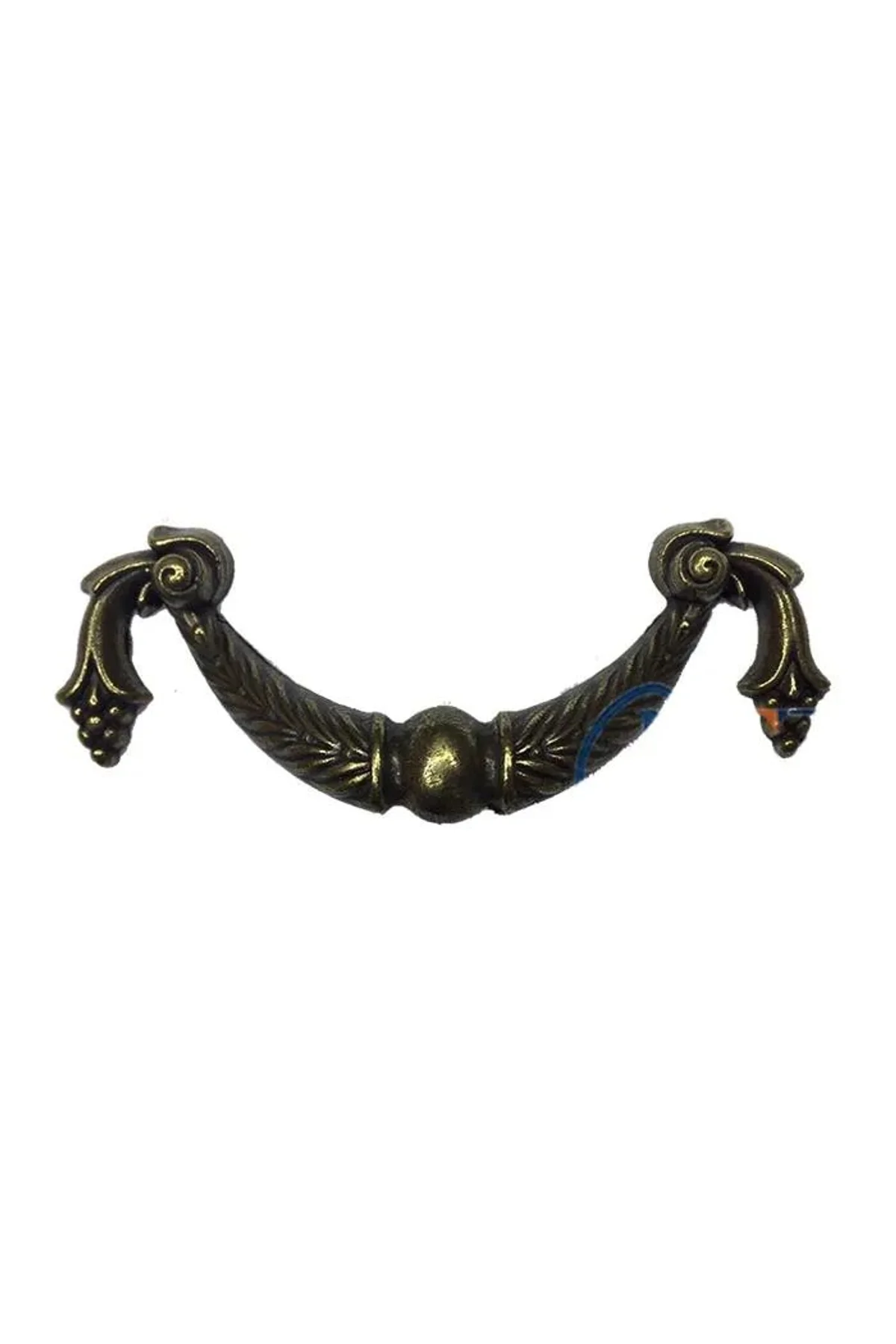 Dekoratif Zamak Üzümlü Kulp - 64mm, Antik, 1 Adet