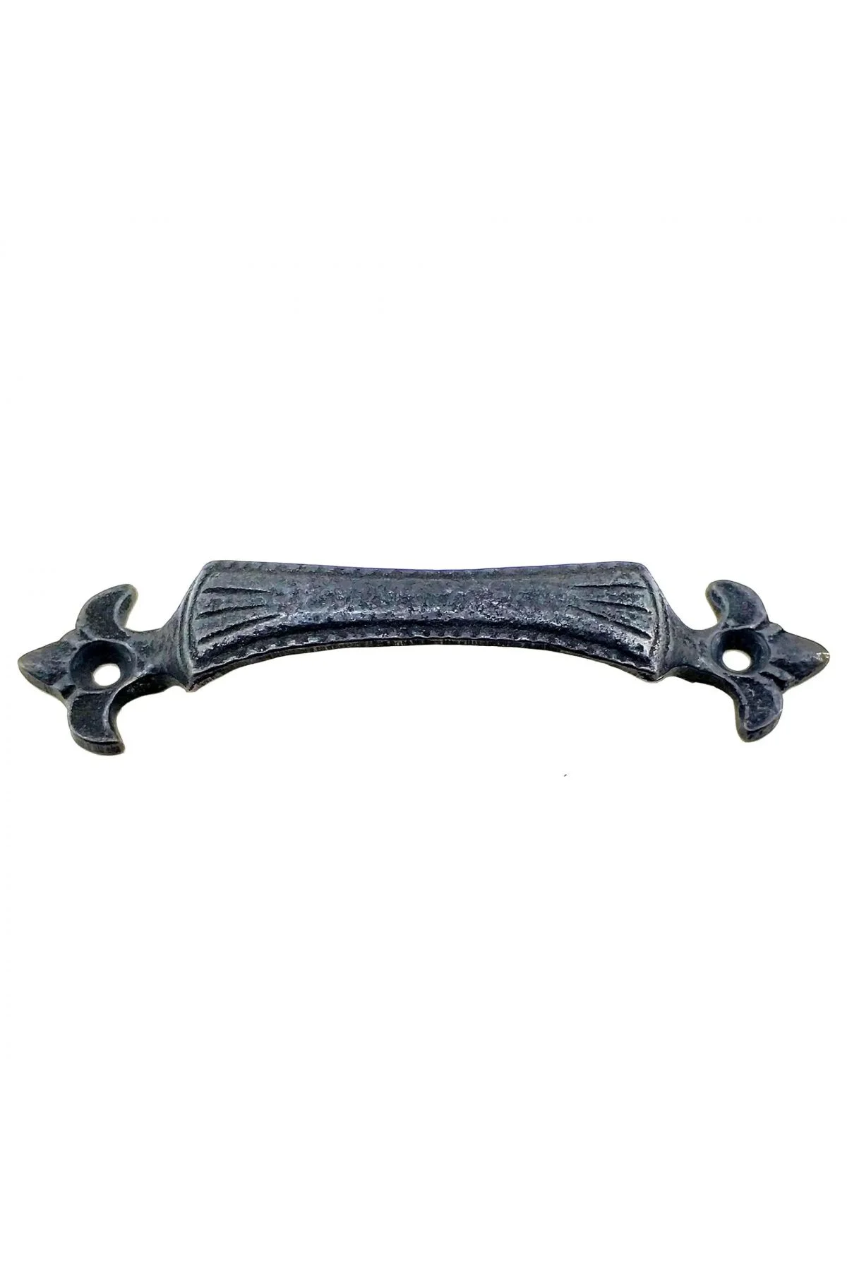 Antika Tarz Dekoratif Pirinç Lale Mobilya Kulbu - 27x115 Mm, Oksit