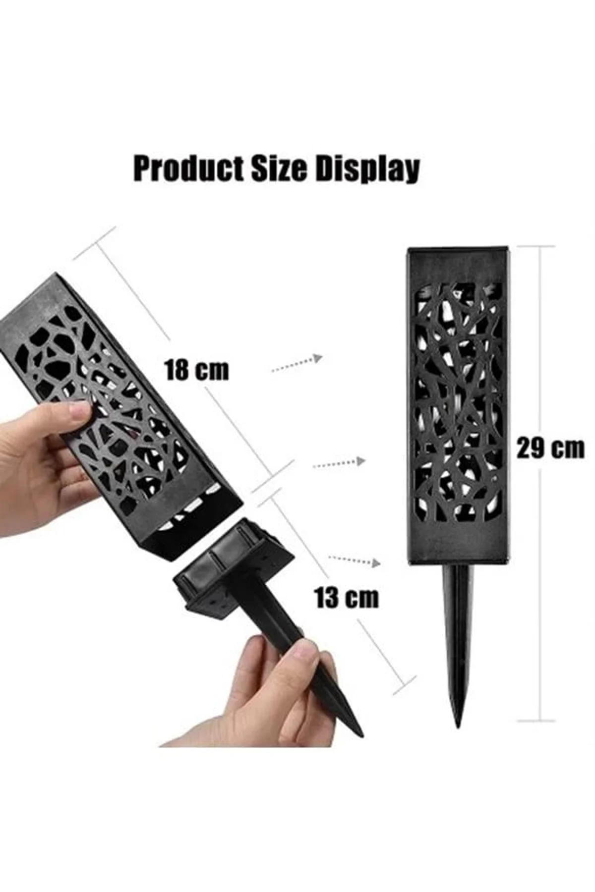Dekoratif Solar Güneş Enerjili Bahçe Aydınlatması Yürüyüş Yolu Seti ( 6 Adet ) - Just Cheap Store Görsel 3
