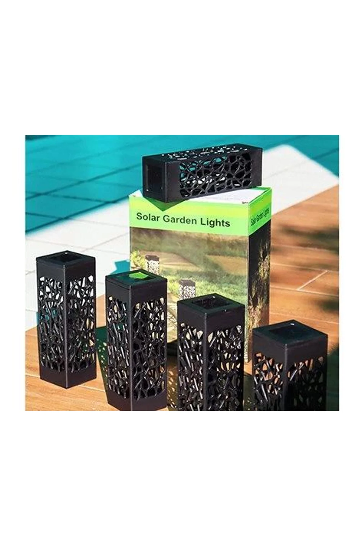 Dekoratif Solar Güneş Enerjili Bahçe Aydınlatması Yürüyüş Yolu Seti ( 8 Adet ) - Just Cheap Store Görsel 4