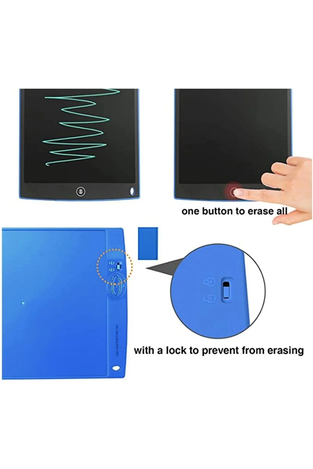 12 Inc Writing Lcd Grafik Dijital Kalemli Çizim Tableti Yazı Tahta Not Yazma Eğitim Tableti - Just Cheap Store Görsel 2