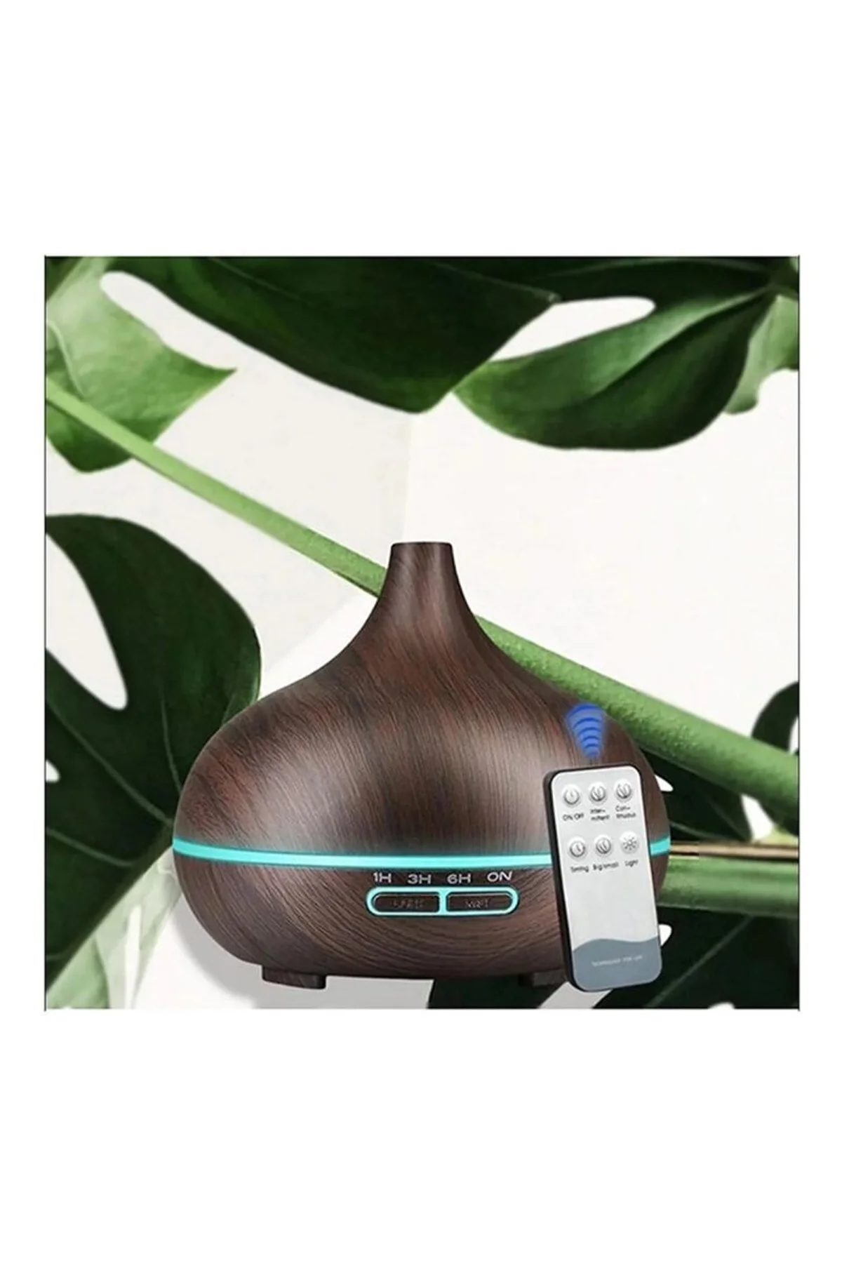 Hava Nemlendirici 7 Led Işıklı Aromatik Oda Kokusu 550 Ml Kahve Aroma Difüzörü Buhar Makinası - Just Cheap Store Görsel 2