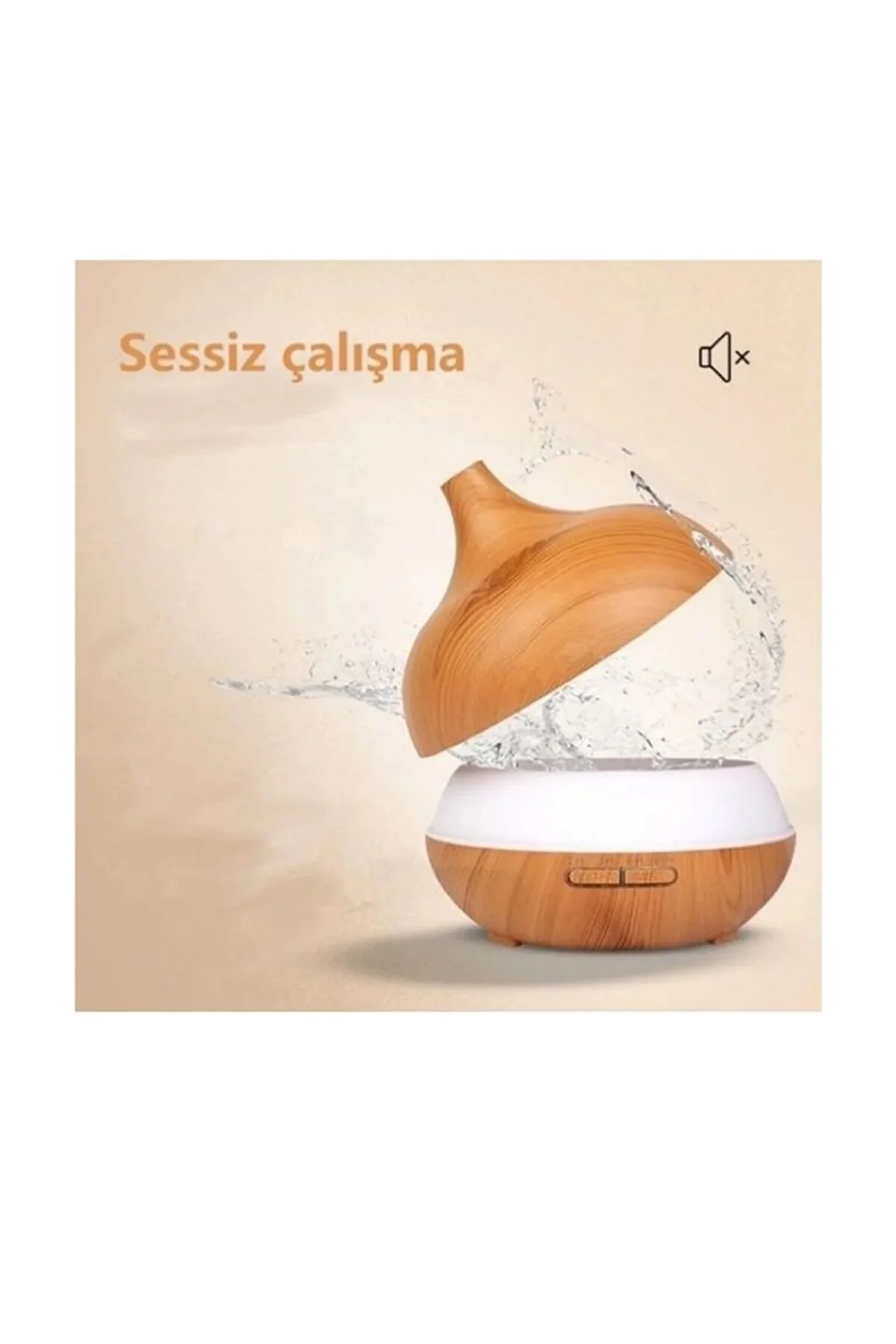 Hava Nemlendirici 7 Led Işıklı Aromatik Oda Kokusu 550 Ml Kahve Aroma Difüzörü Buhar Makinası - Just Cheap Store Görsel 4
