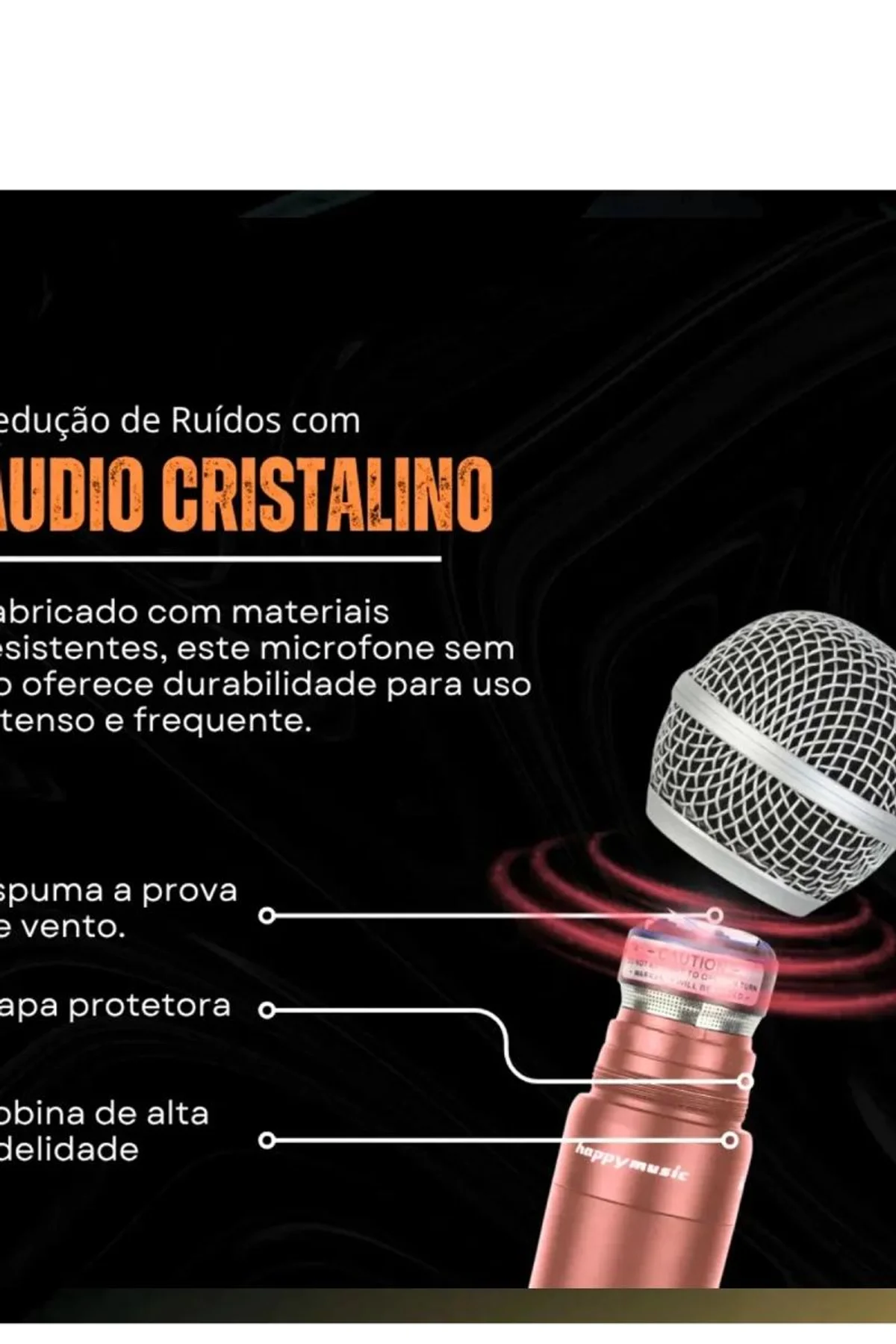 Profesyonel Çiftli Kablosuz Mikrofon Seti Karaoke Şarj Edilebilir 50 Metre Mesafe Rose - Just Cheap Store Görsel 4
