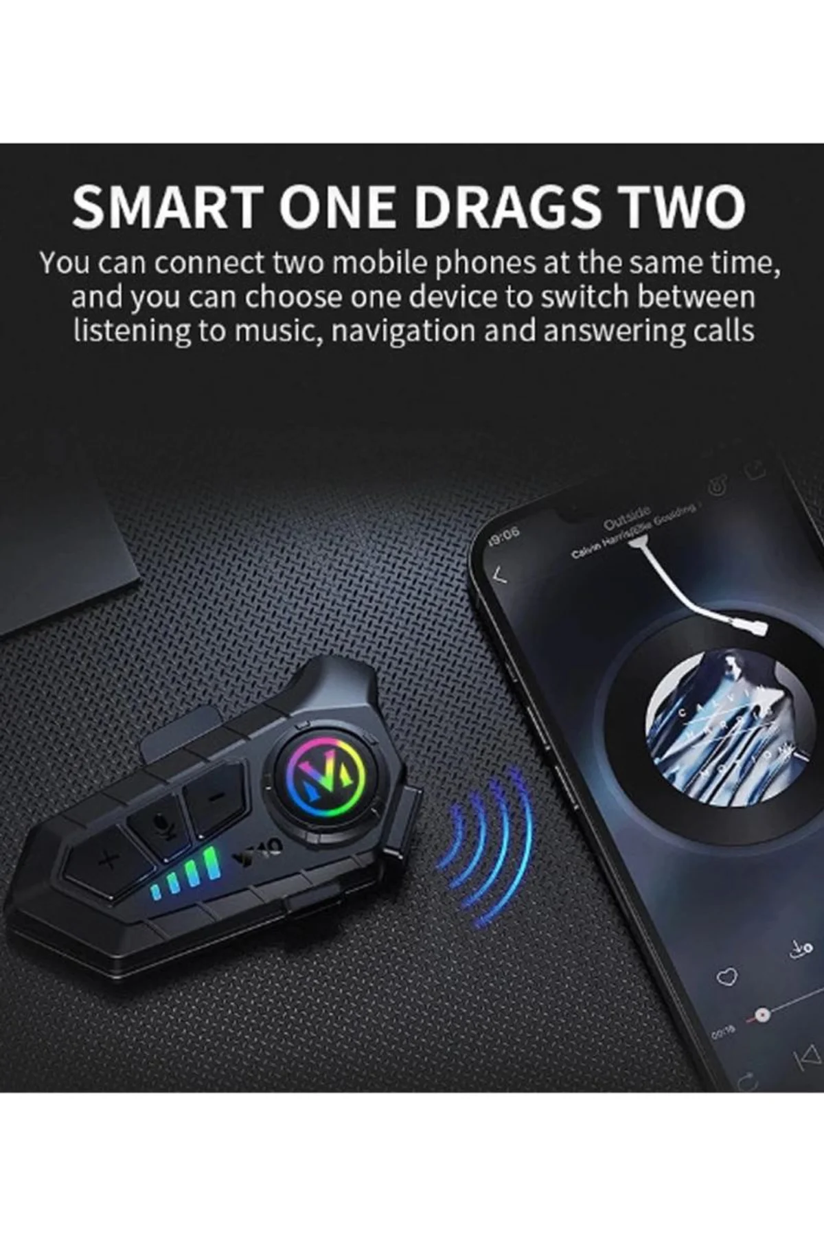 Y10 Kask Kulaklık Bluetooth Motosiklet Kulaklık 5,3 Bluetooth Intercom Motorsiklet Kulaklık - Just Cheap Store Görsel 5