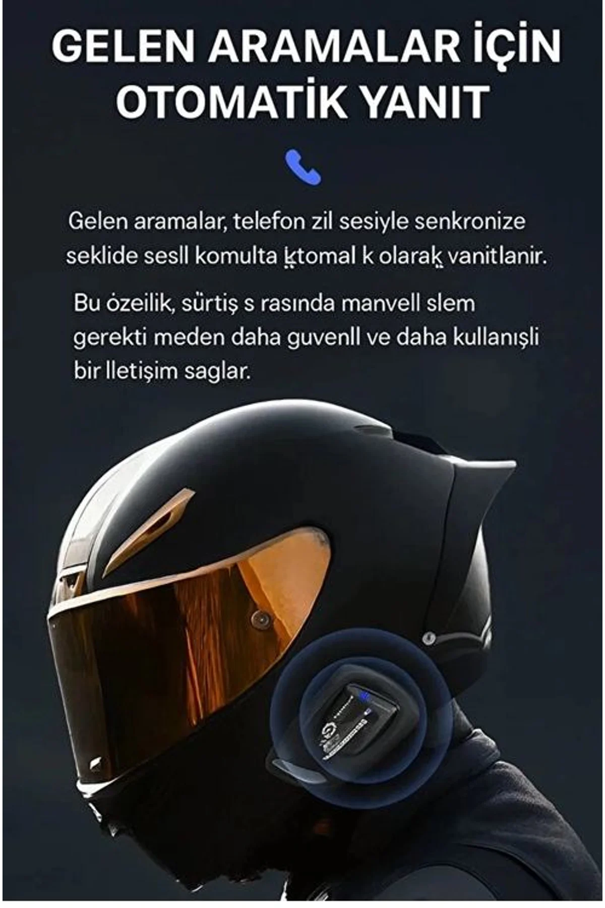 Y11 Bluetooth Kulaklık Mikrofonlu Motosiklet Kulaklığı İntercom Bt 5.3 - Just Cheap Store Görsel 3