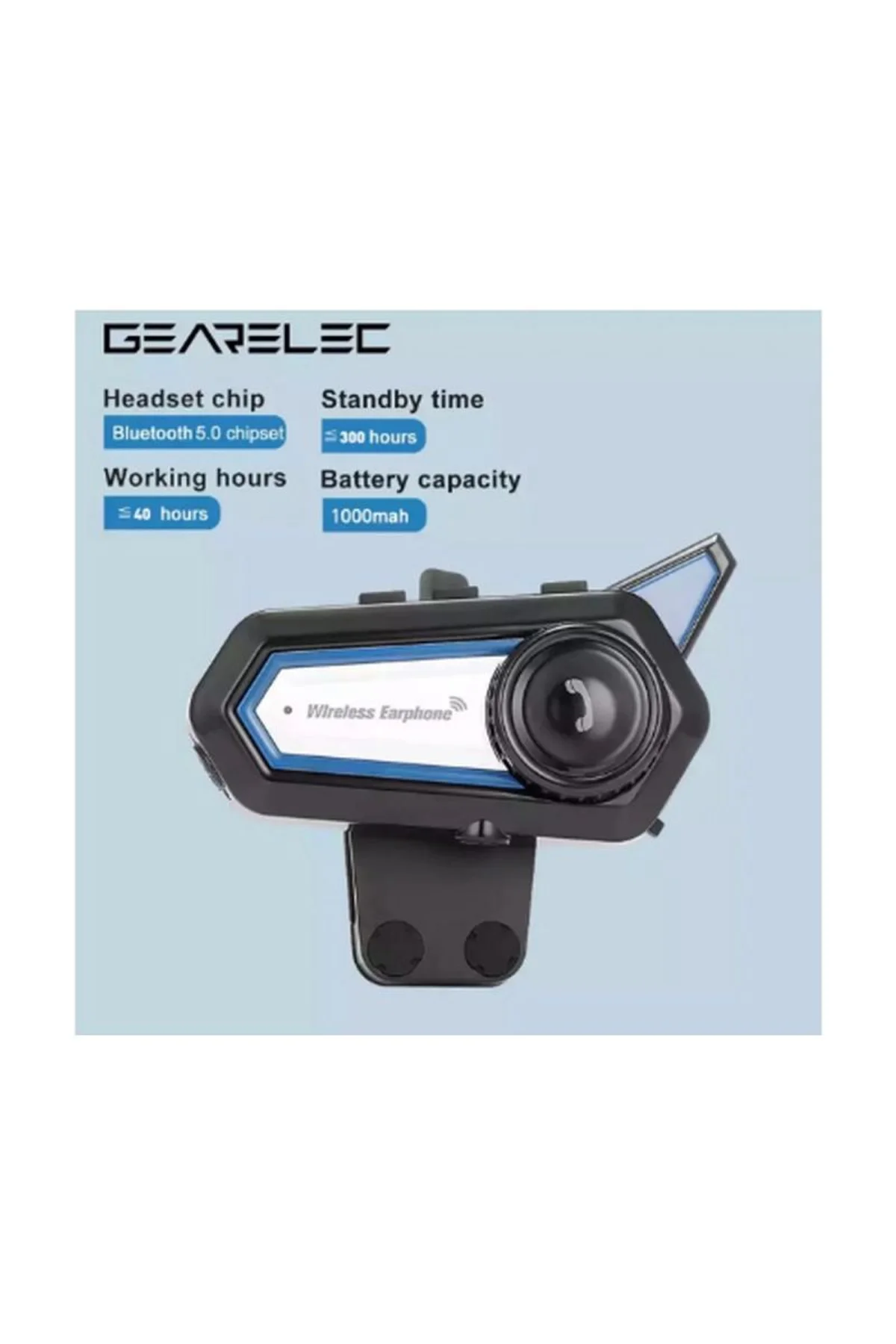 Bt31 Kask Kulaklık Bluetooth 5.0 Motosiklet Interkom Su Geçirmez Kablosuz Kulaklık - Just Cheap Store Görsel 3