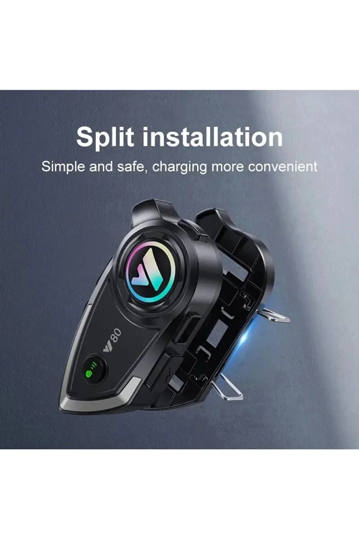 Y80 Motosiklet Kask Kulaklık Intercom Işıklı Motorsiklet Interkom - Just Cheap Store Görsel 4